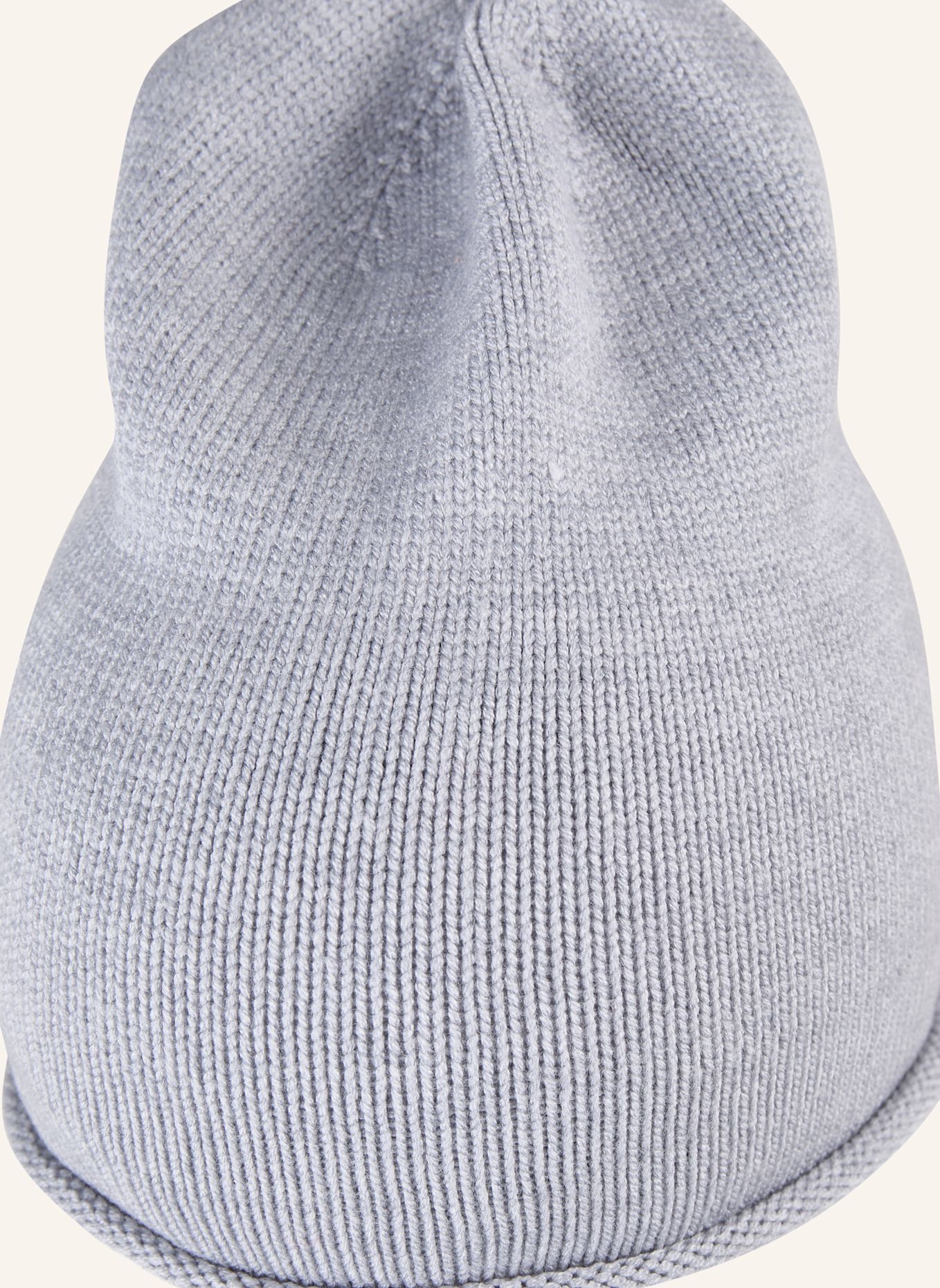 Sterntaler Strickmütze Rollrand: SILBER