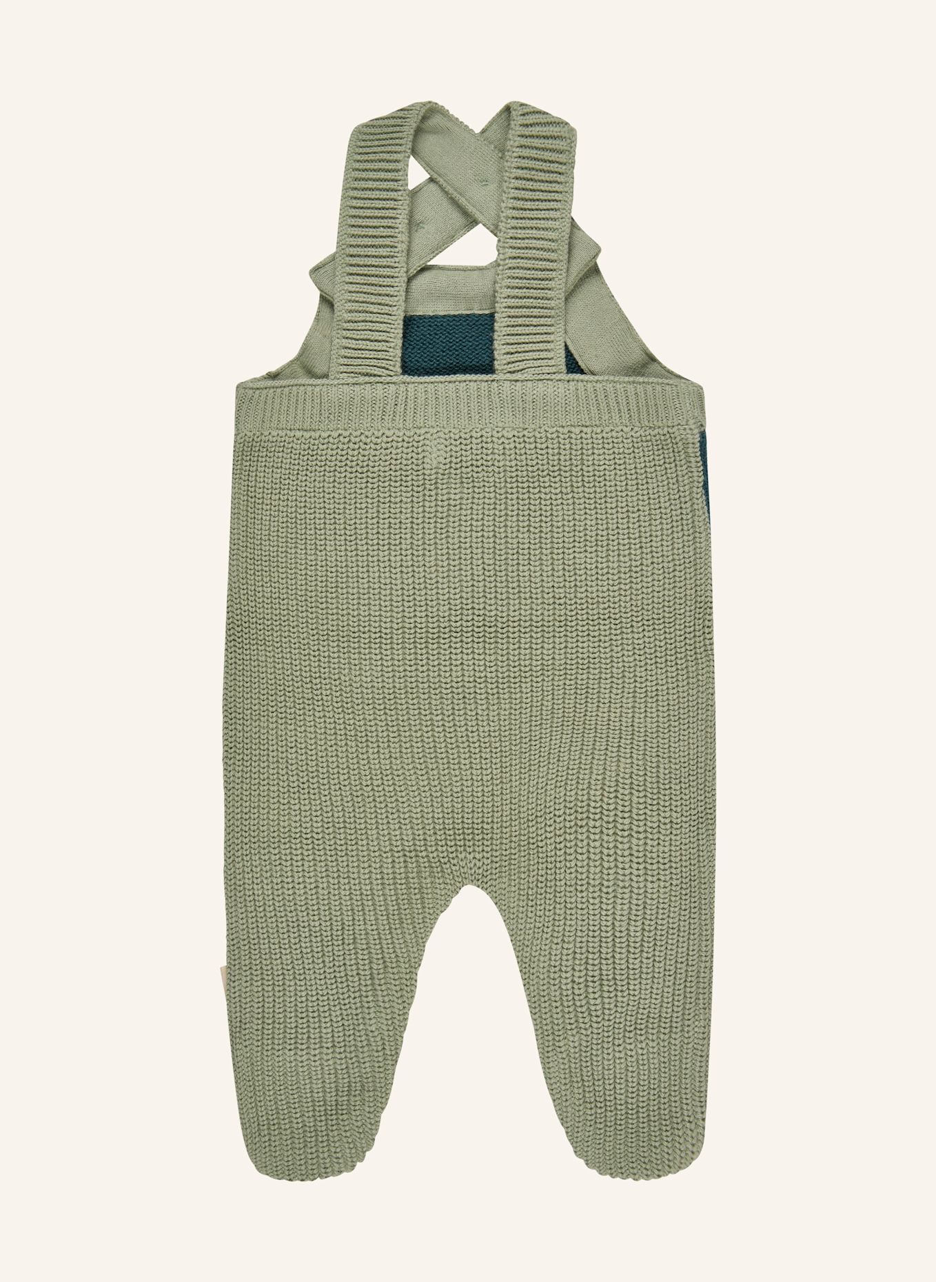Sterntaler Strickstrampelhose colorblock: GRÜN