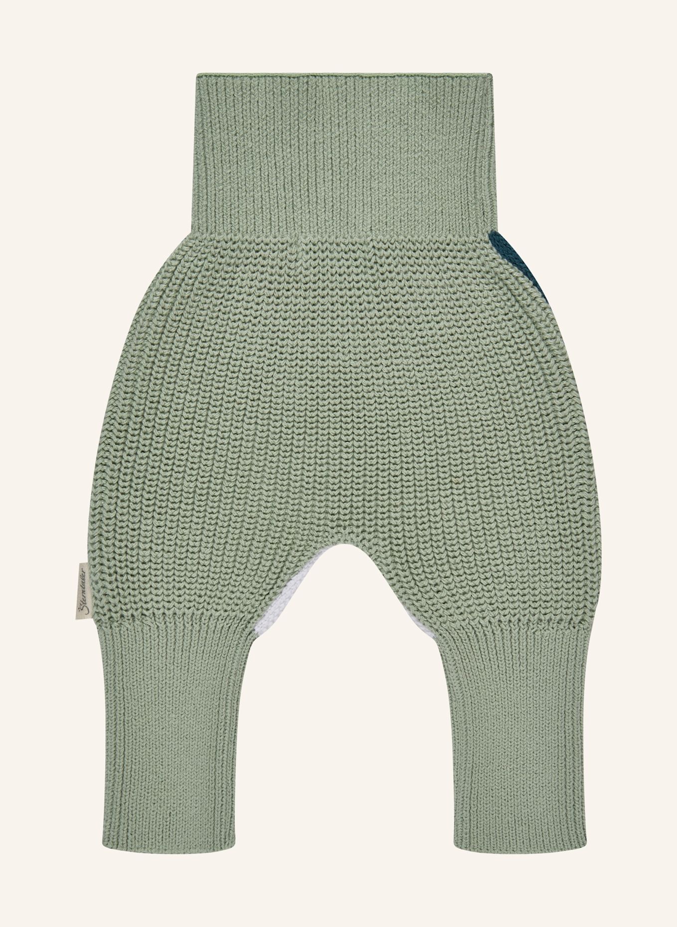 Sterntaler Strickhose colorblocking: GRÜN