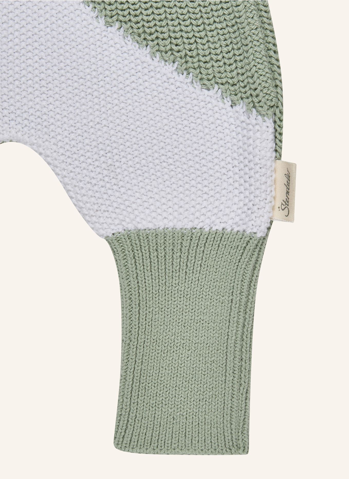 Sterntaler Strickhose colorblocking: GRÜN