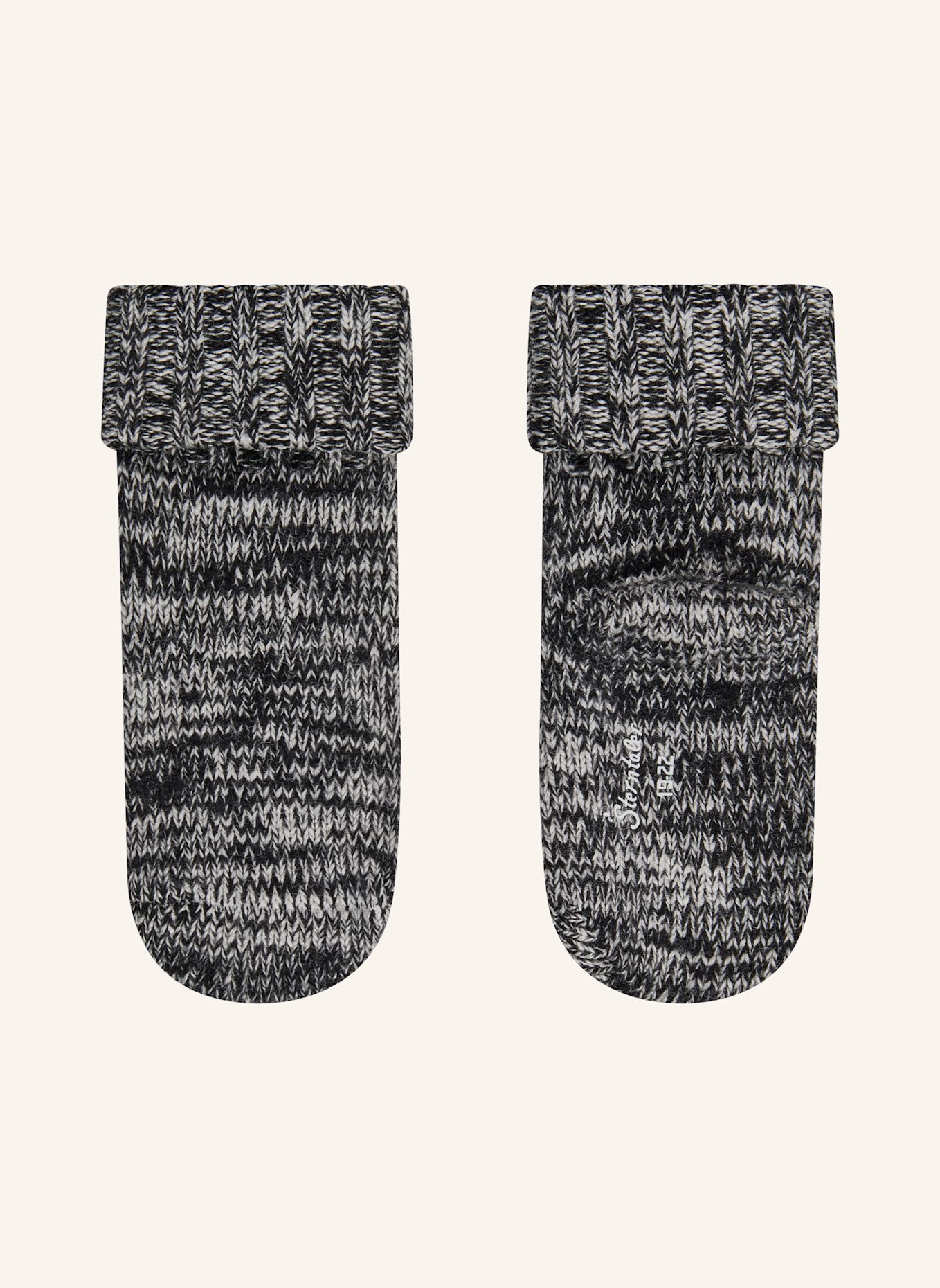 Sterntaler Socken 2er-Pack Wolle: SCHWARZ