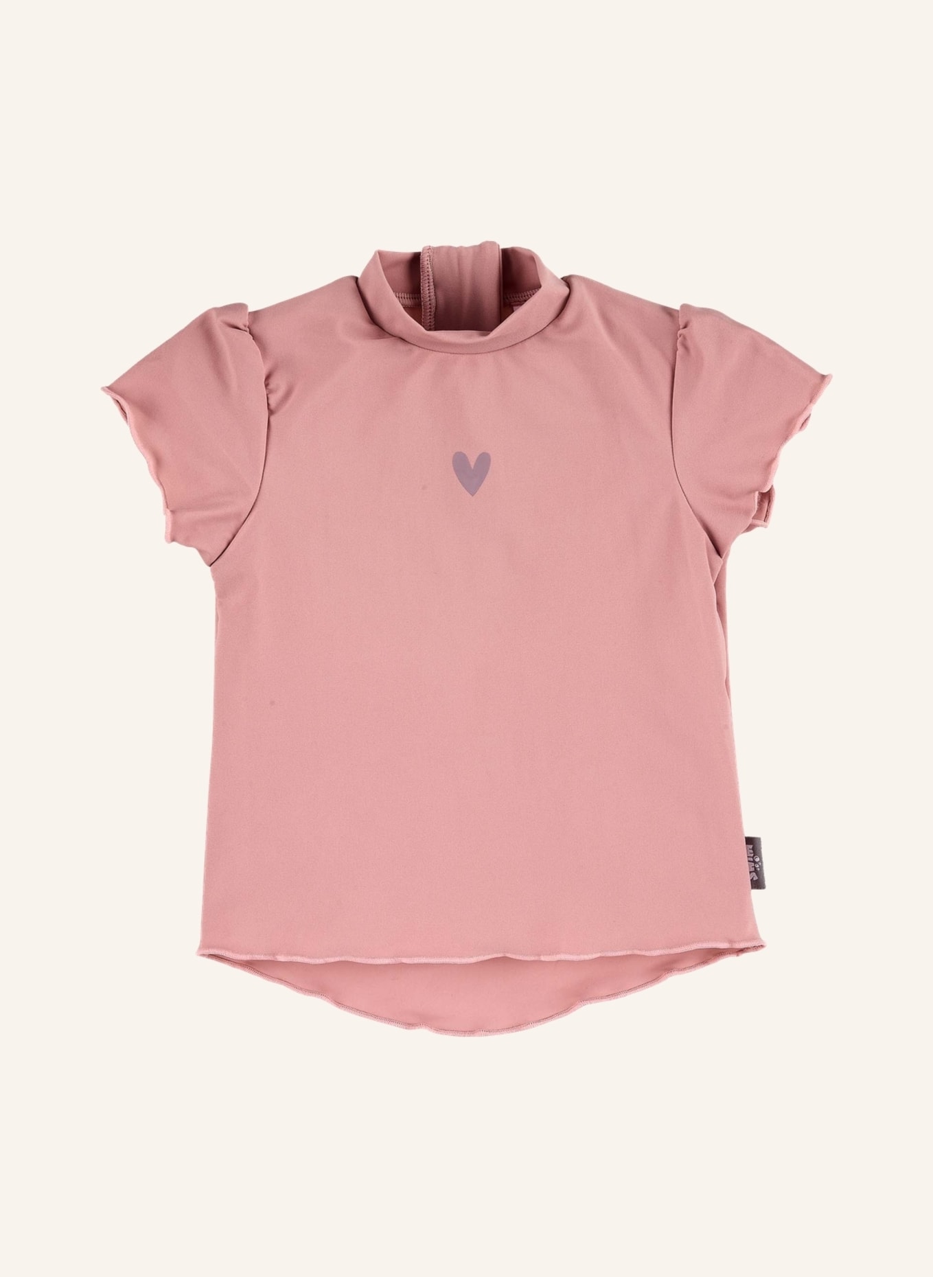 Sterntaler Kurzarm-Schwimmshirt Herz: HELLROSA