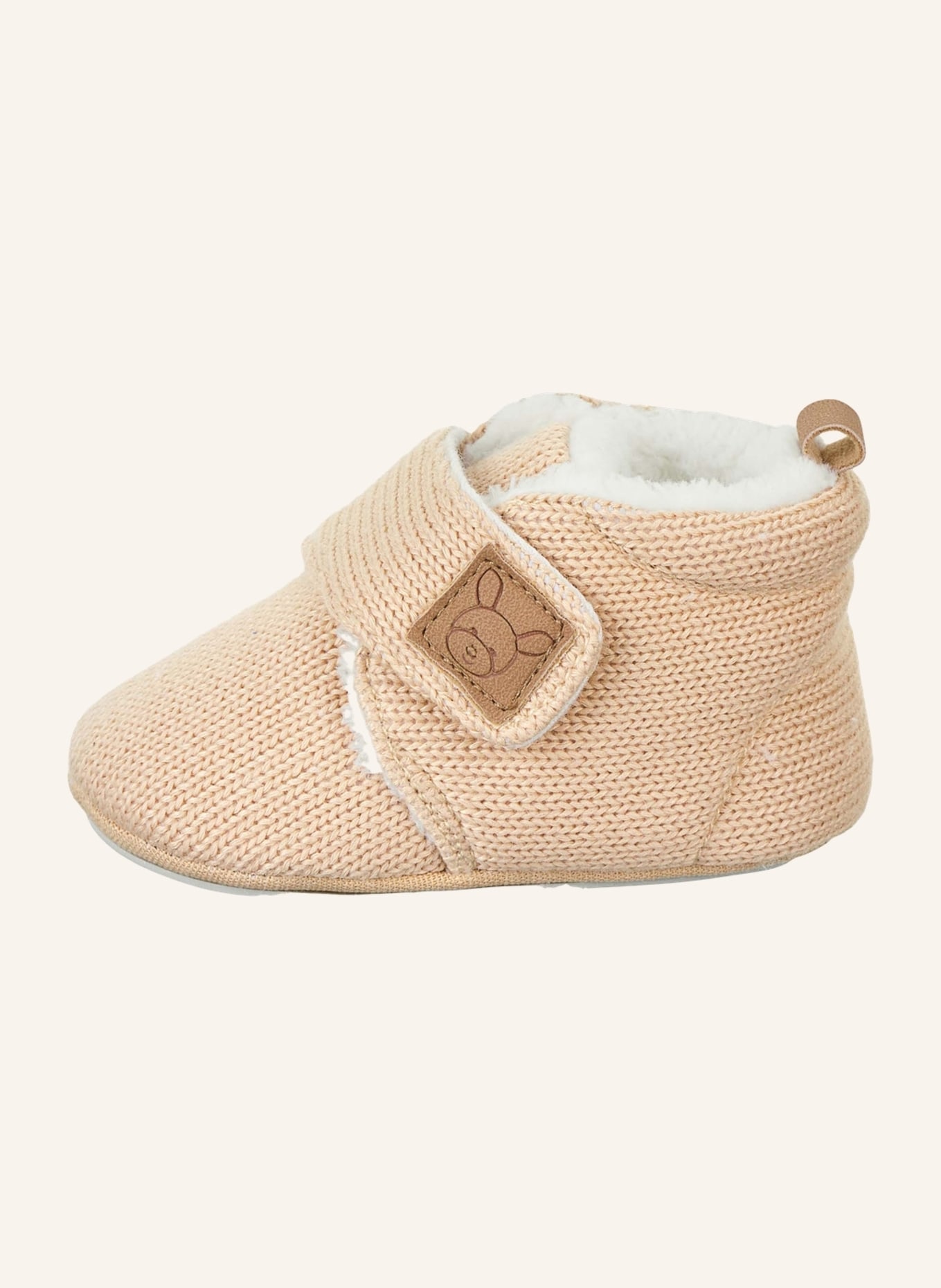 Sterntaler Babykrabbelschuh Strick: BEIGE