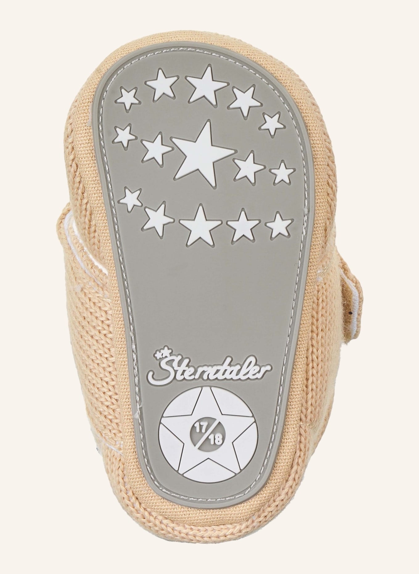 Sterntaler Babykrabbelschuh Strick: BEIGE