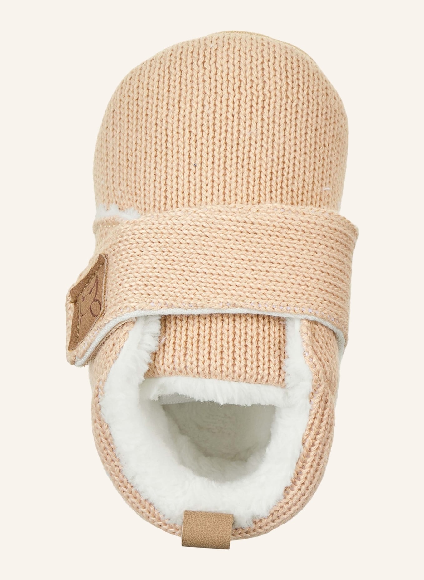 Sterntaler Babykrabbelschuh Strick: BEIGE