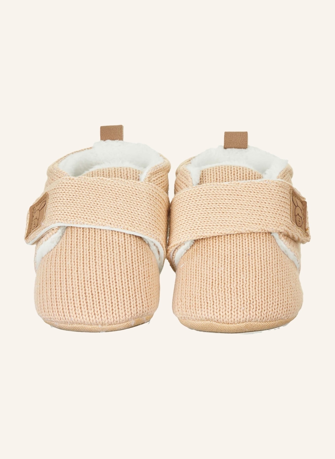 Sterntaler Babykrabbelschuh Strick: BEIGE