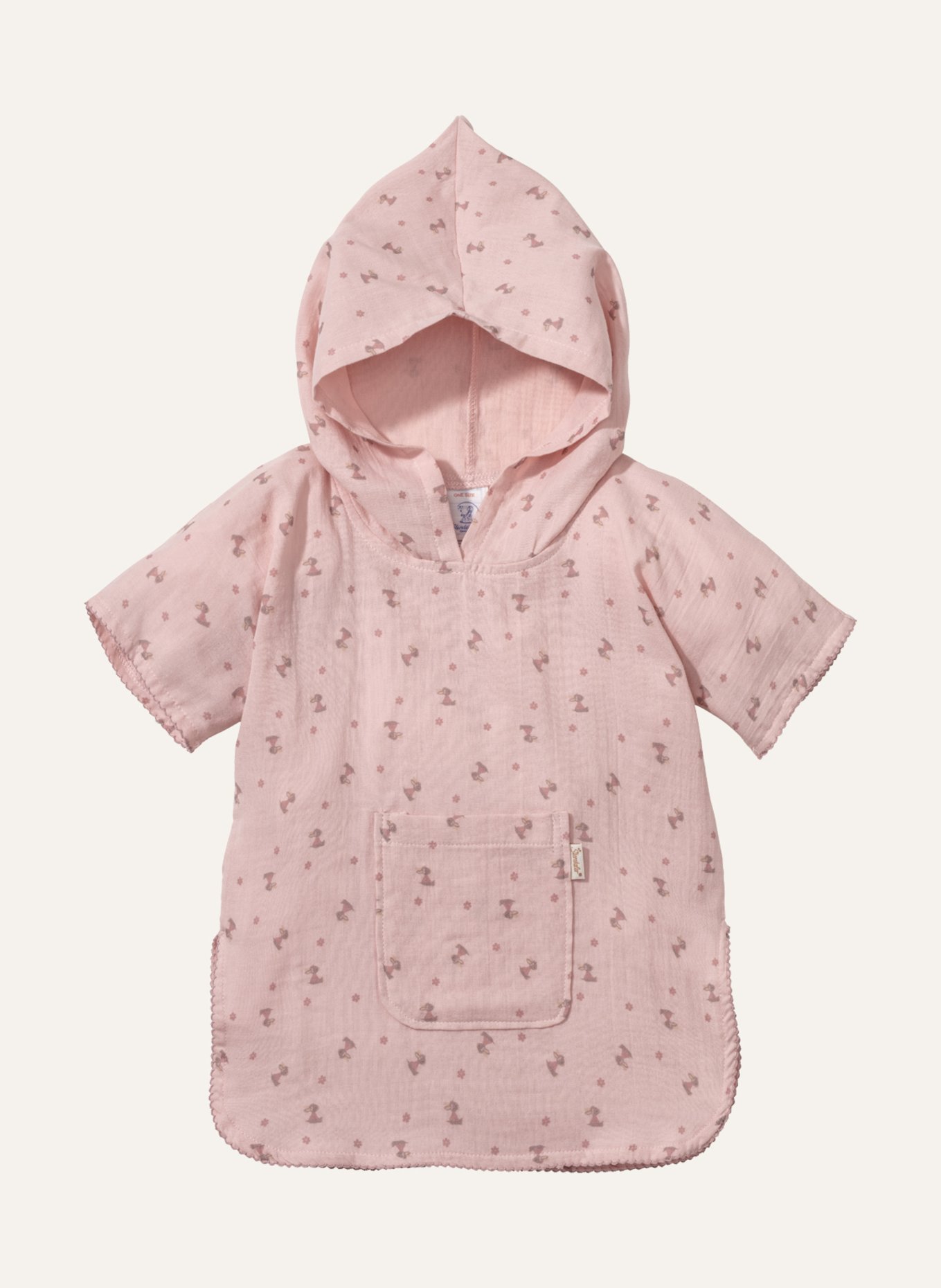 Sterntaler Musselin Poncho Emmi Girl: HELLROSA