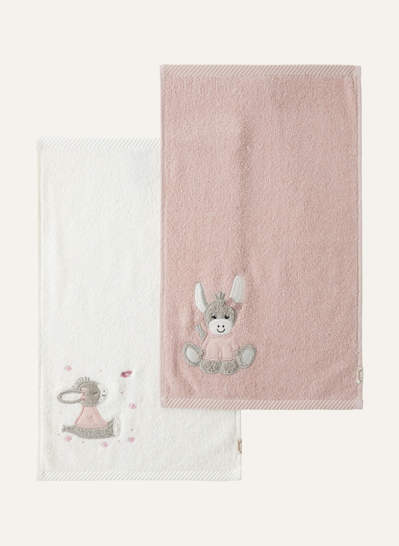 Sterntaler 2er-Pack Kinderhandtücher Emmi Girl: HELLROSA