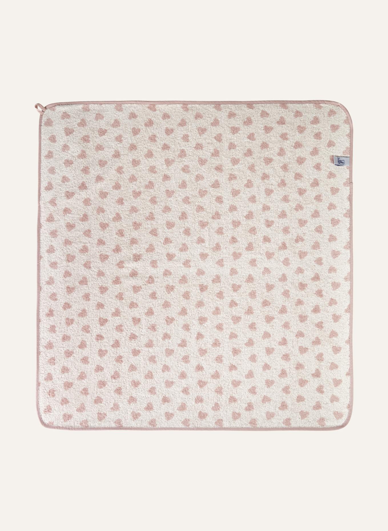 Sterntaler Kapuzenbadetuch 100 x 100 cm Emmi Girl: HELLROSA