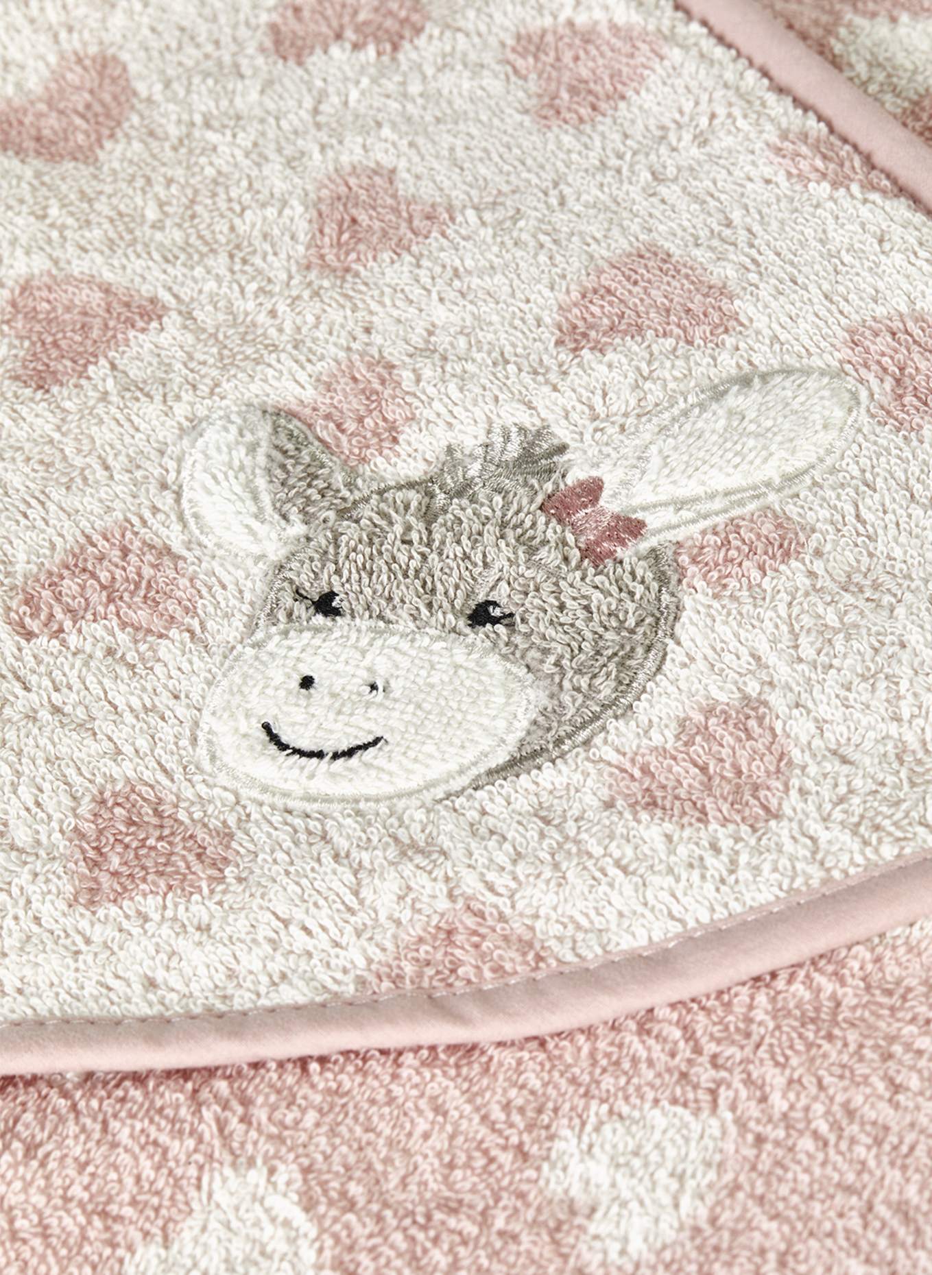 Sterntaler Kapuzenbadetuch 100 x 100 cm Emmi Girl: HELLROSA