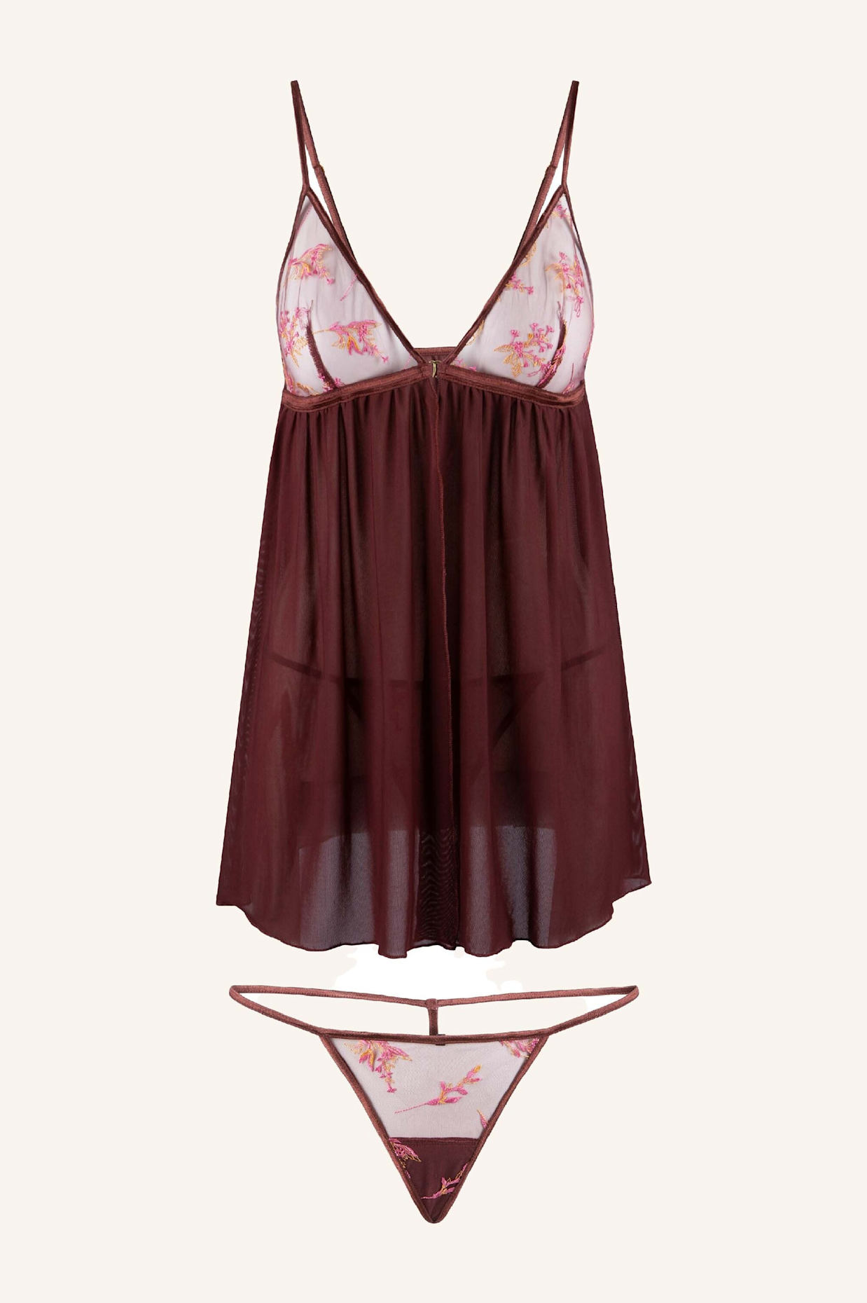 LINGADORE Babydoll & string: ROT