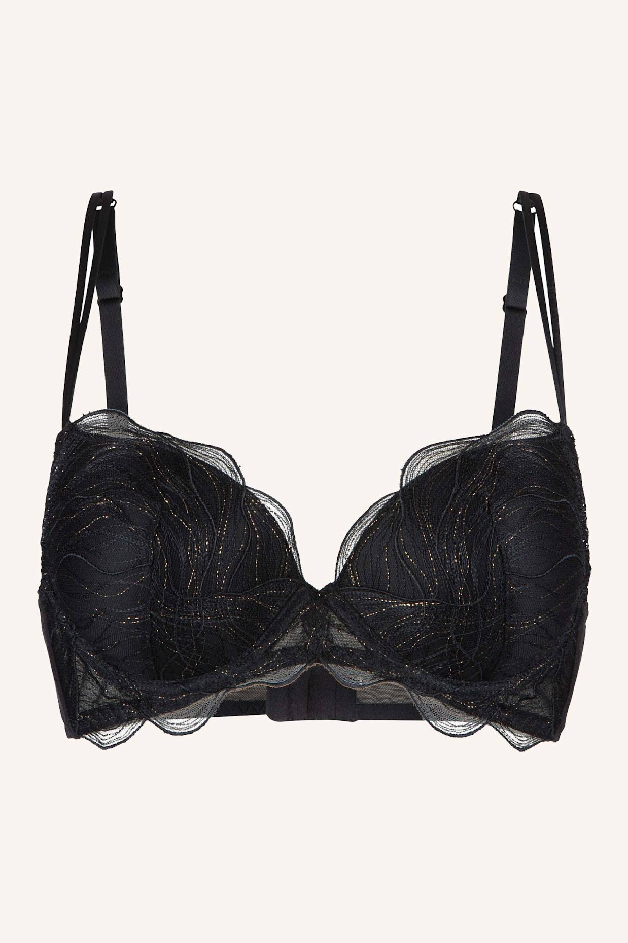 LINGADORE Push up BH: SCHWARZ