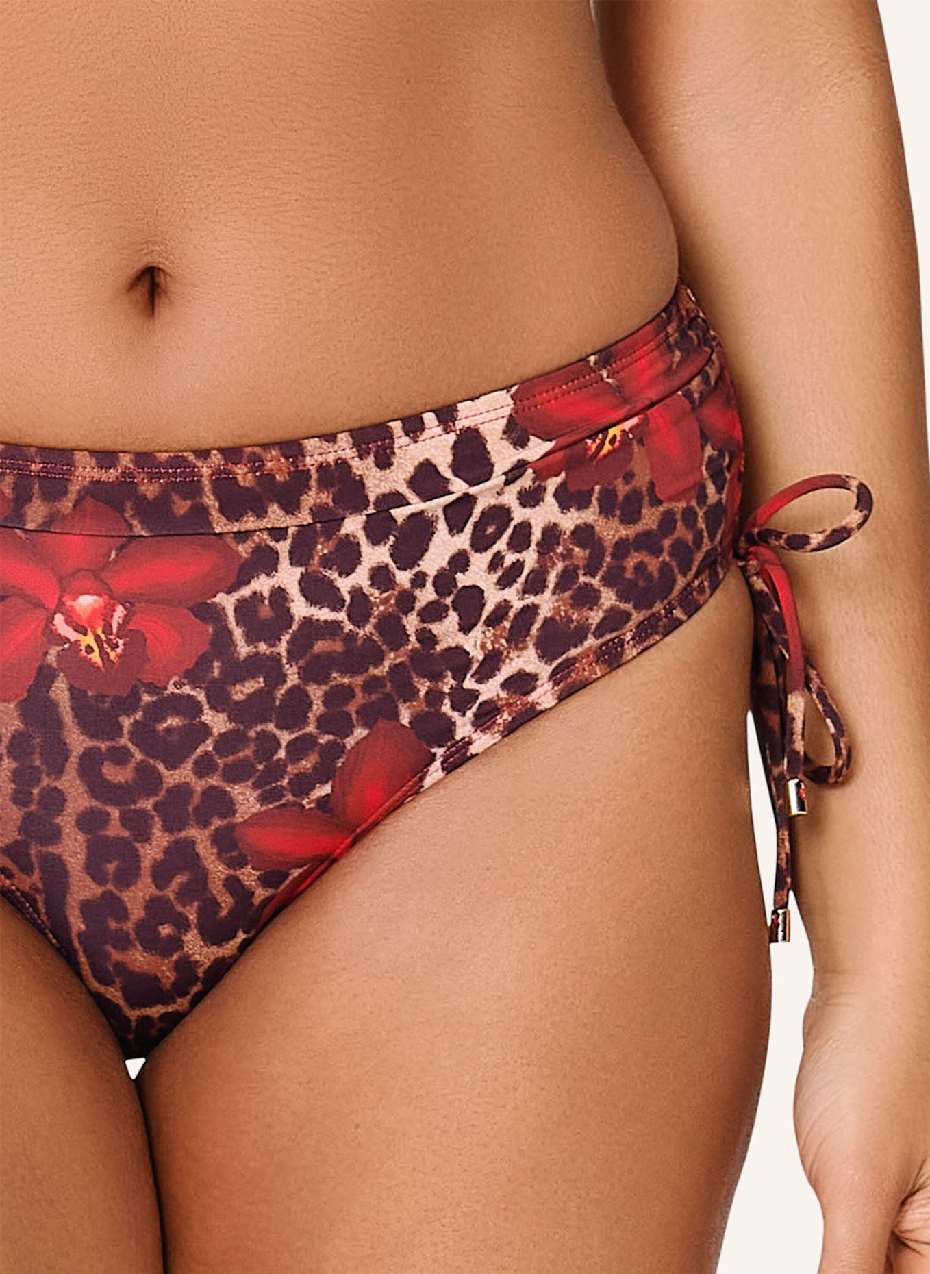 LINGADORE Bikini shorty: ROT/ BRAUN