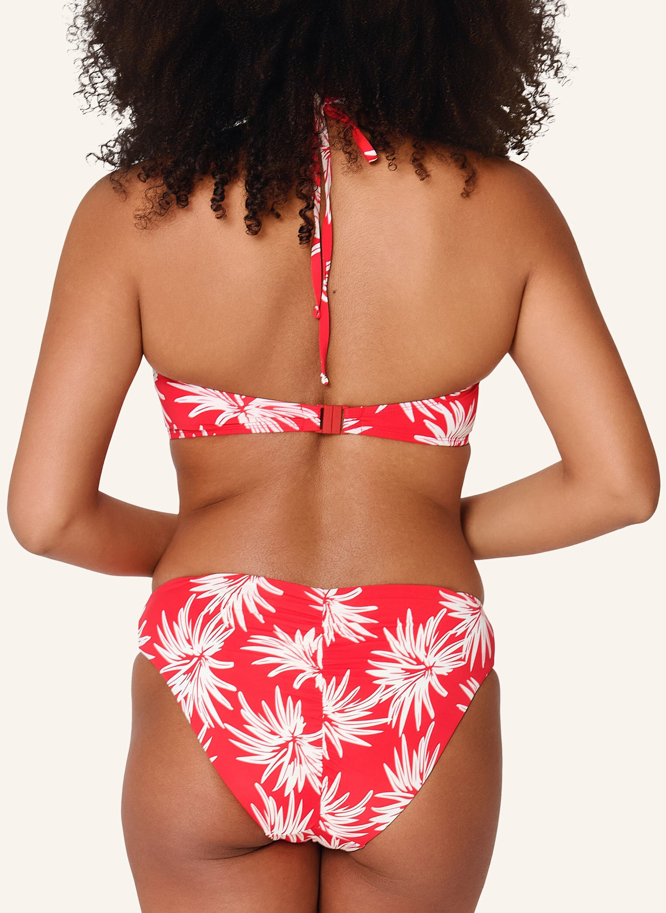 LINGADORE Bikini Slip: WEISS/ ROT