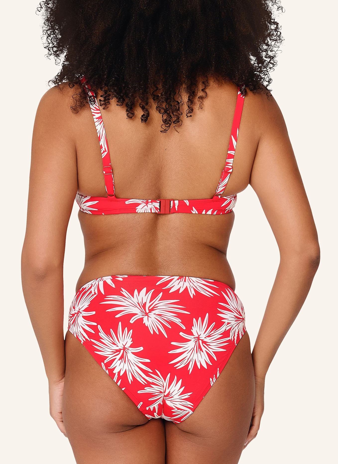 LINGADORE Bikini top: WEISS/ ROT