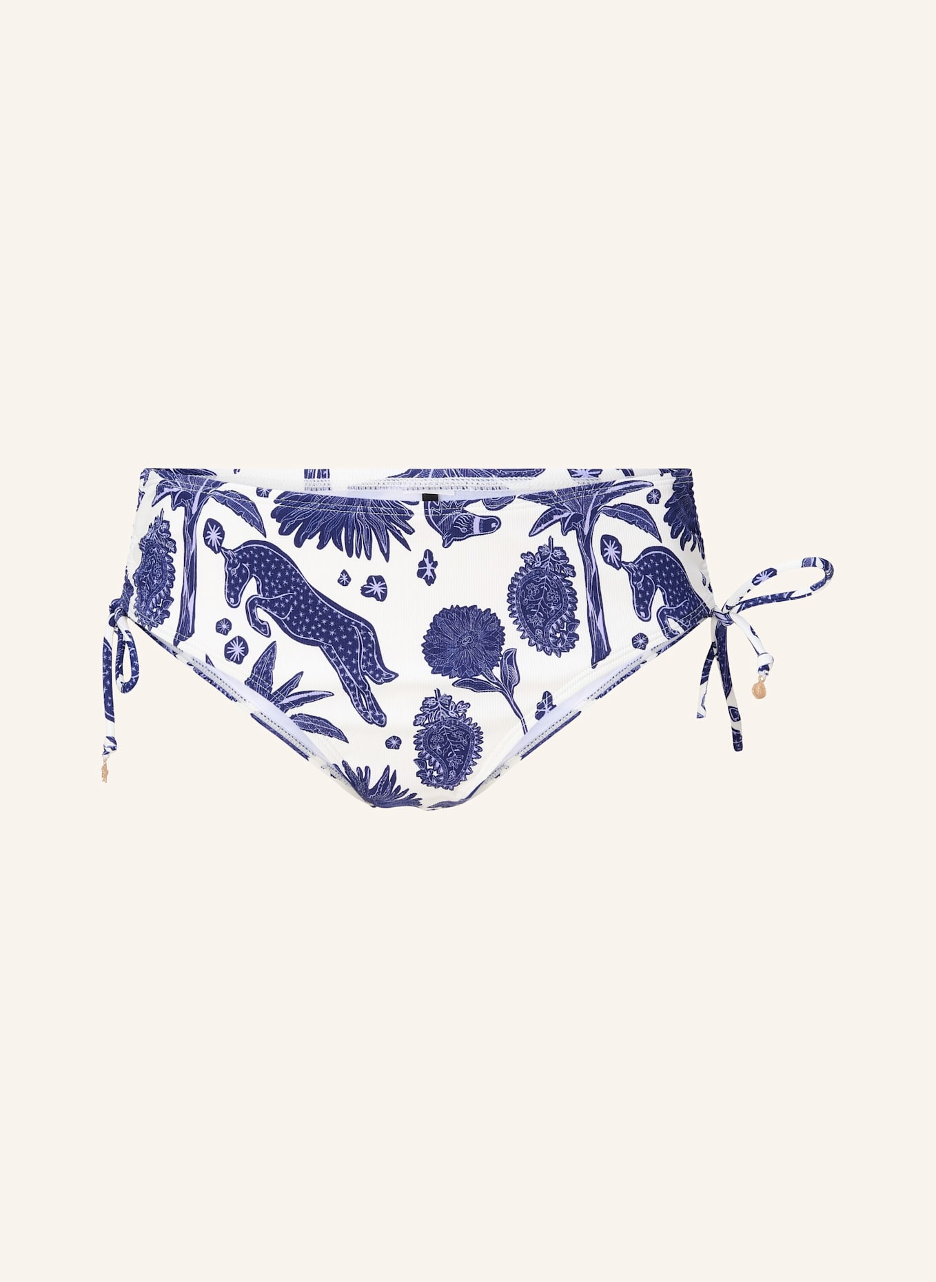 LINGADORE Bikini shorty: BLAU/ WEISS