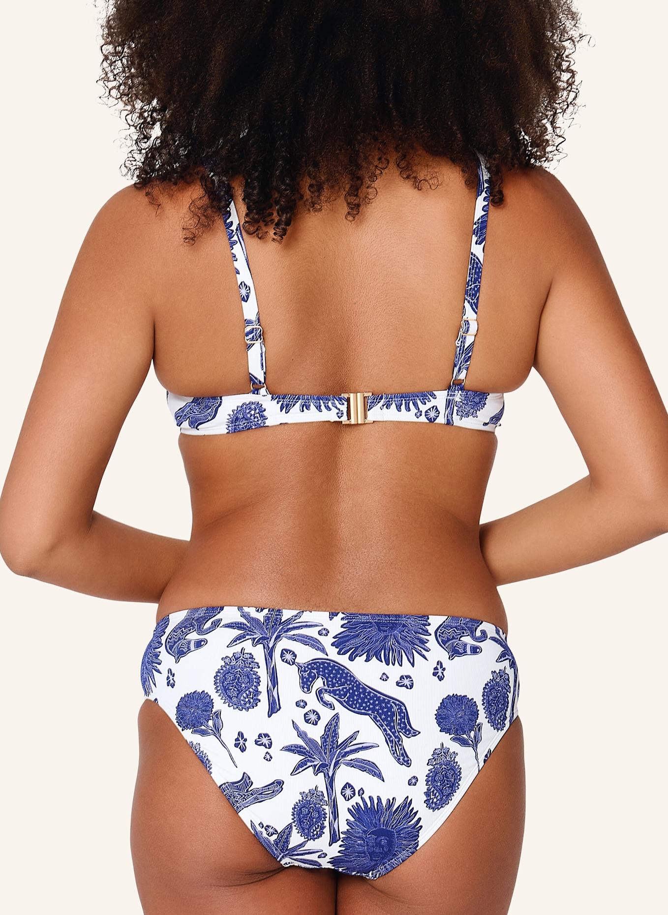 LINGADORE Bikini top: BLAU/ WEISS