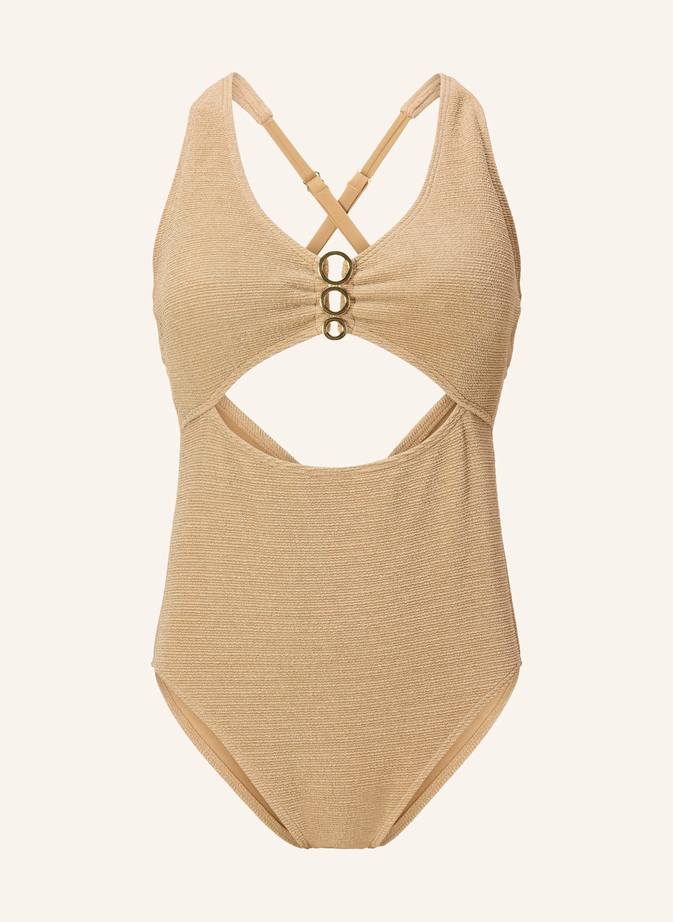 LINGADORE Badeanzug: GOLD/ BEIGE