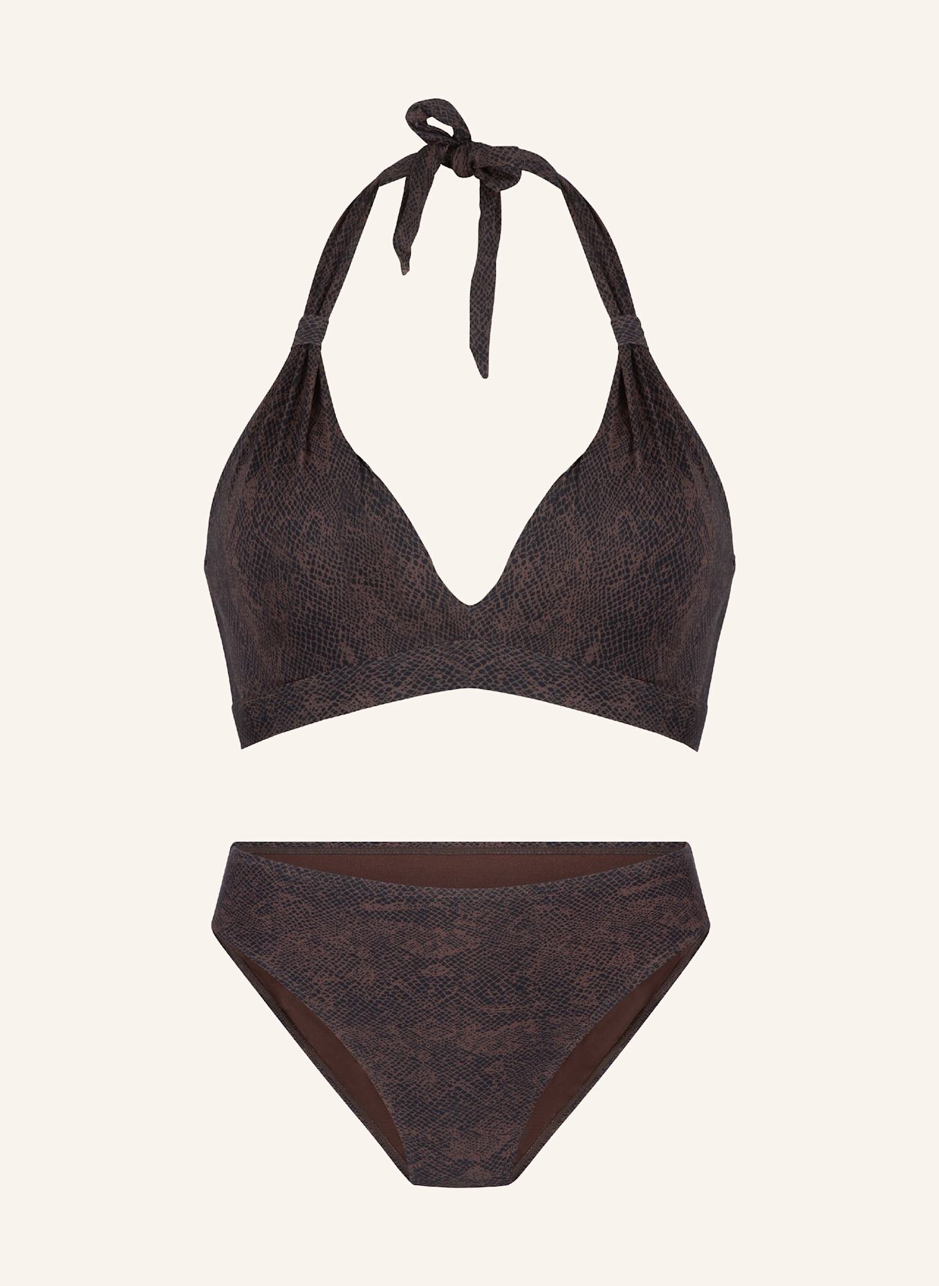 LINGADORE Triangle padded bikiniset: BRAUN