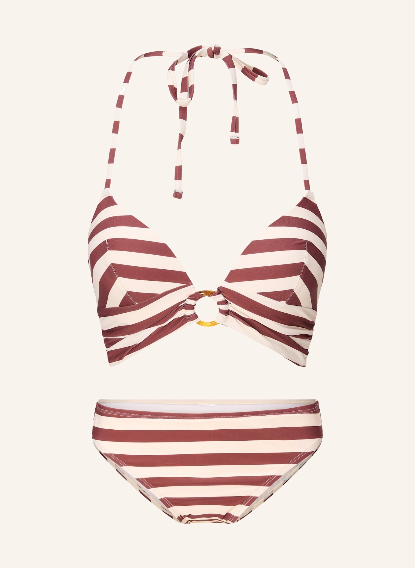 LINGADORE Triangle padded bikiniset: BRAUN/ WEISS