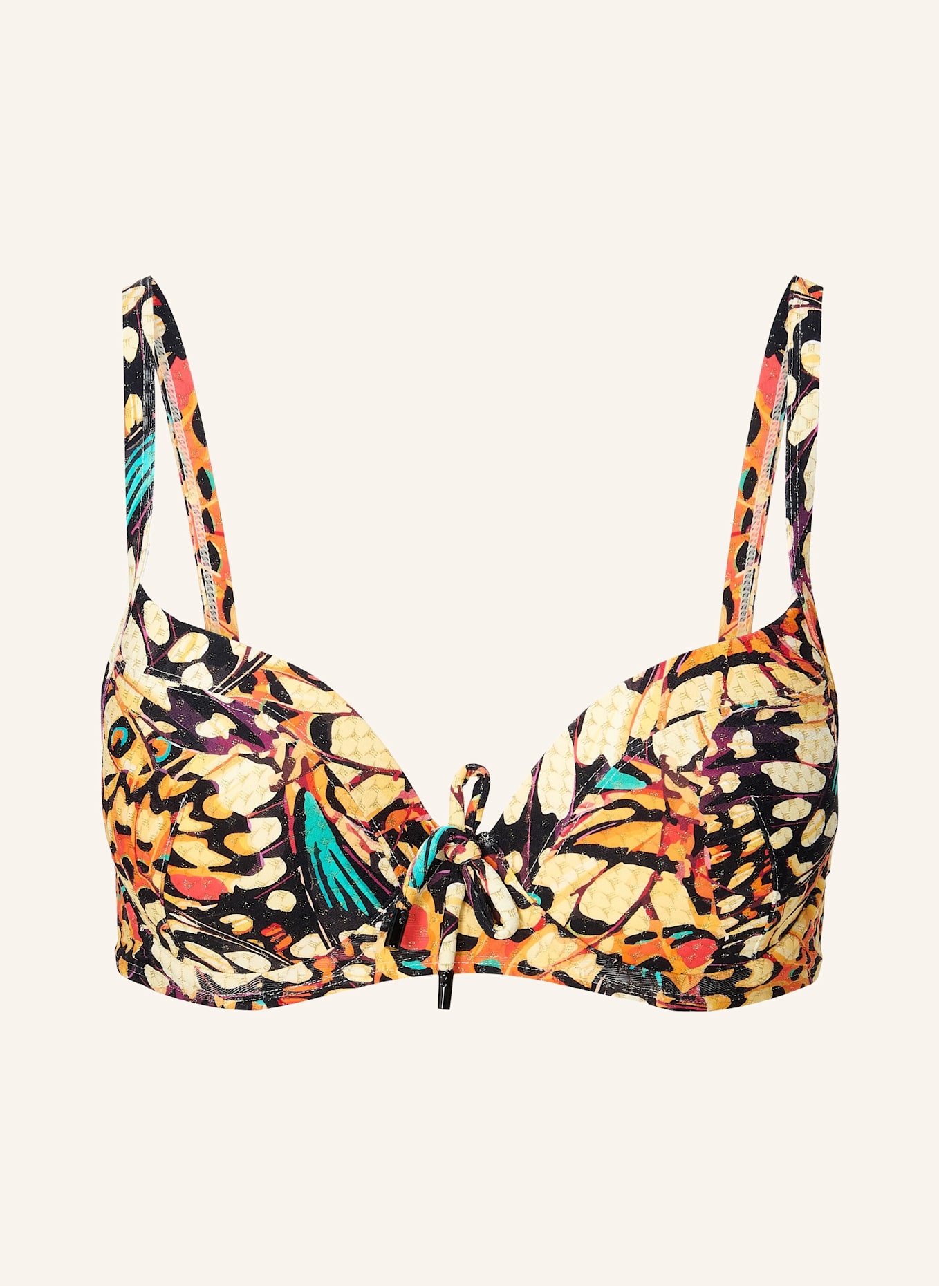 LINGADORE Bikini top: ORANGE/ SCHWARZ/ WEISS/ GELB/ TÜRKIS