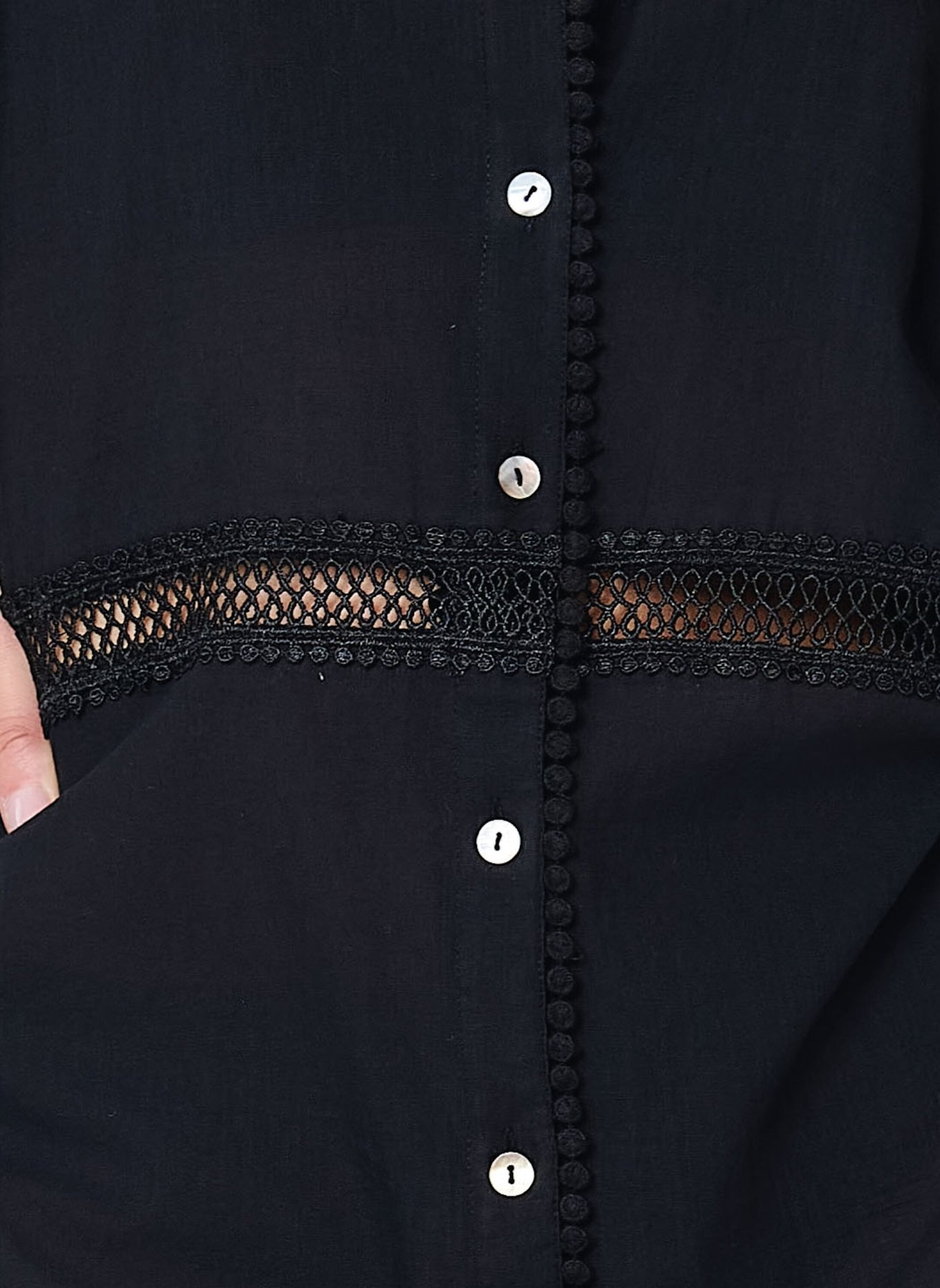 LINGADORE Tunik: SCHWARZ