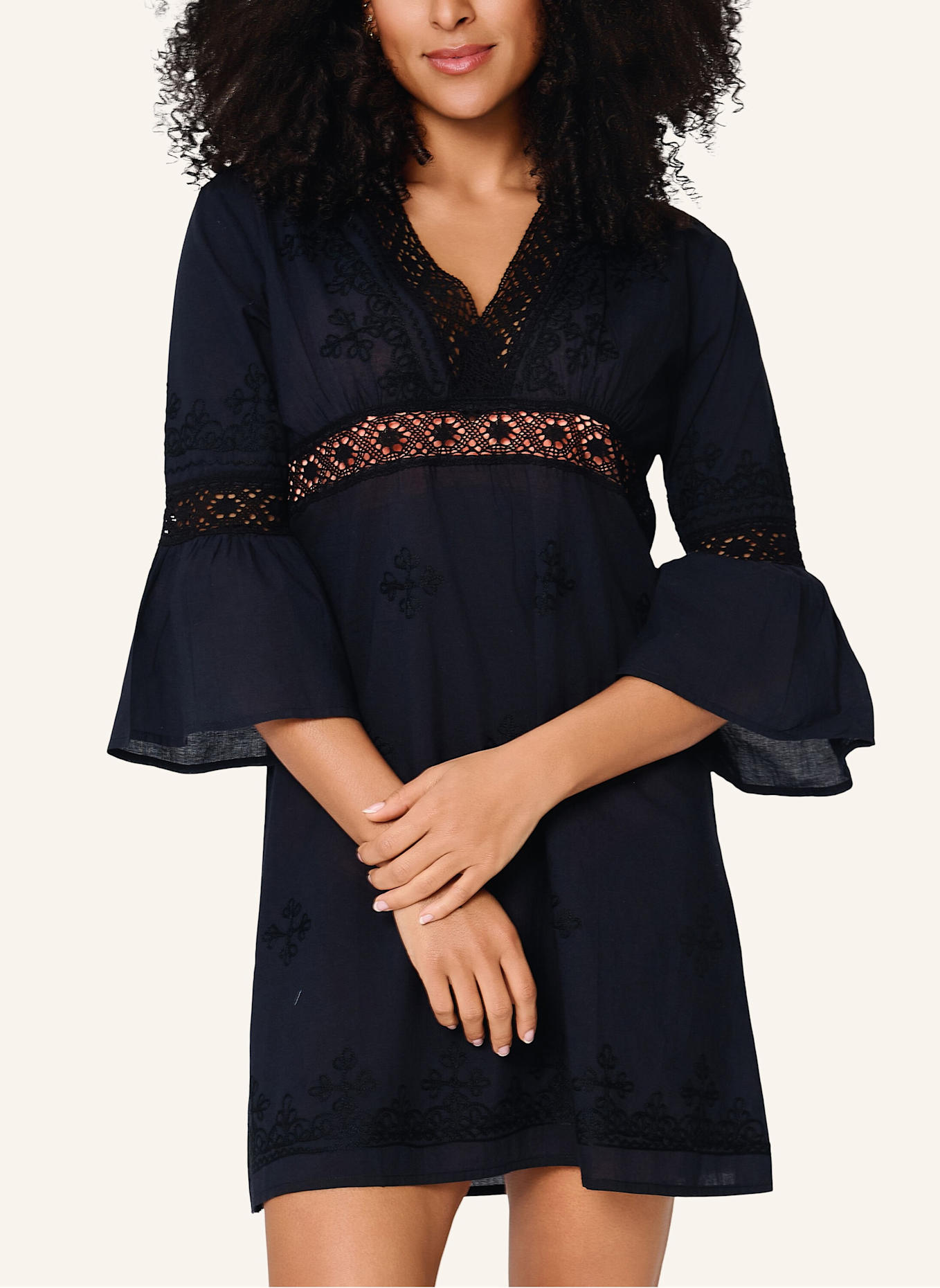 LINGADORE Tunik: SCHWARZ