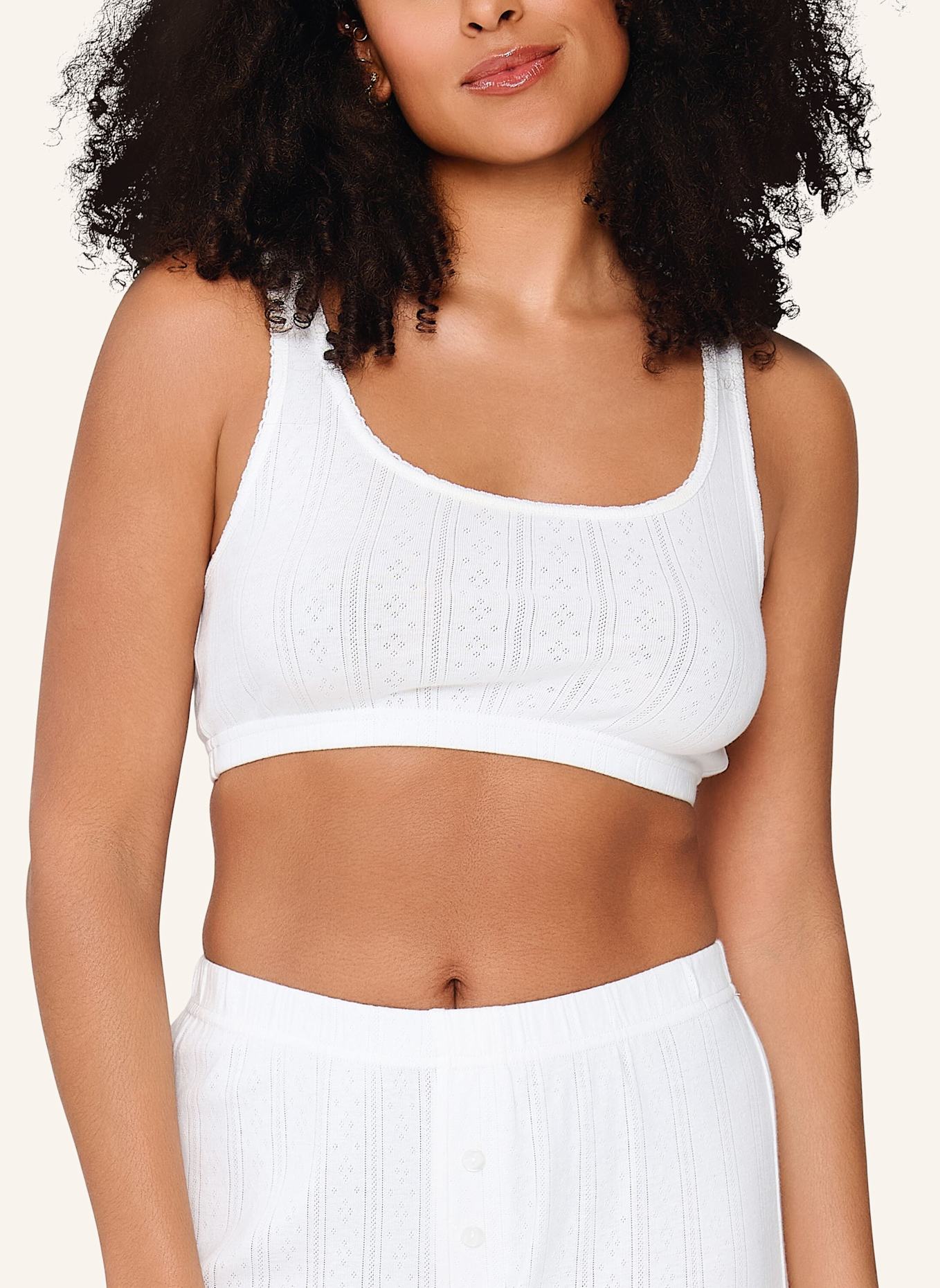LINGADORE Bralette: WEISS