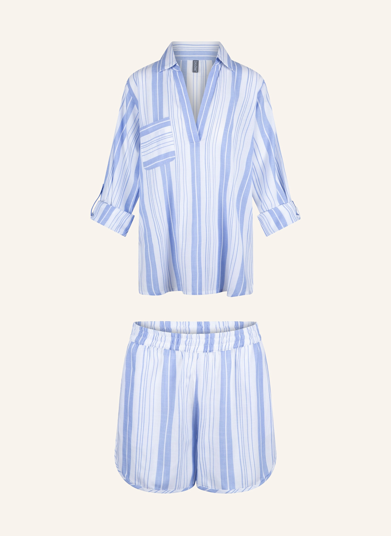 LINGADORE Shortama set: BLAU/ WEISS