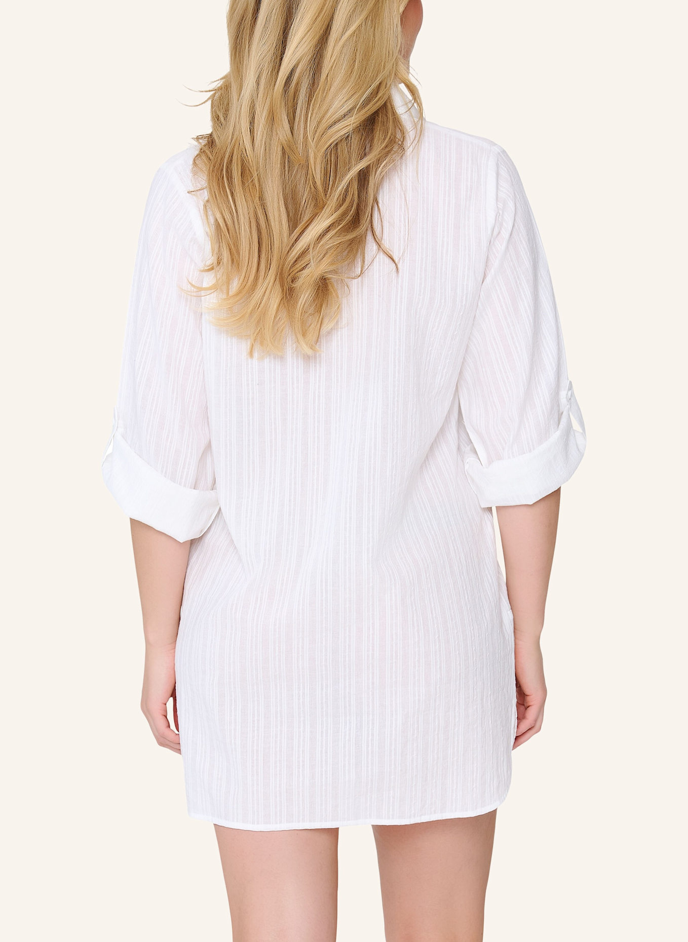 LINGADORE Pyjama Kleid: WEISS