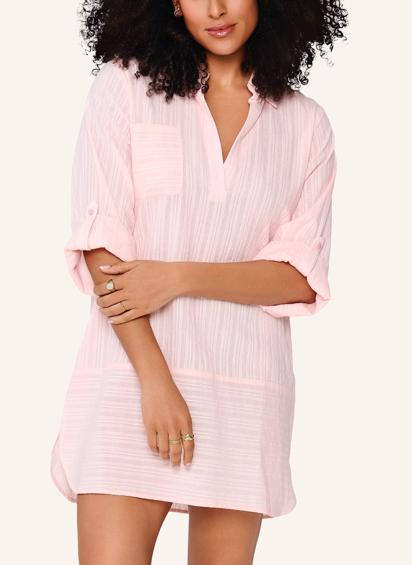 LINGADORE Pyjama Kleid: ORANGE