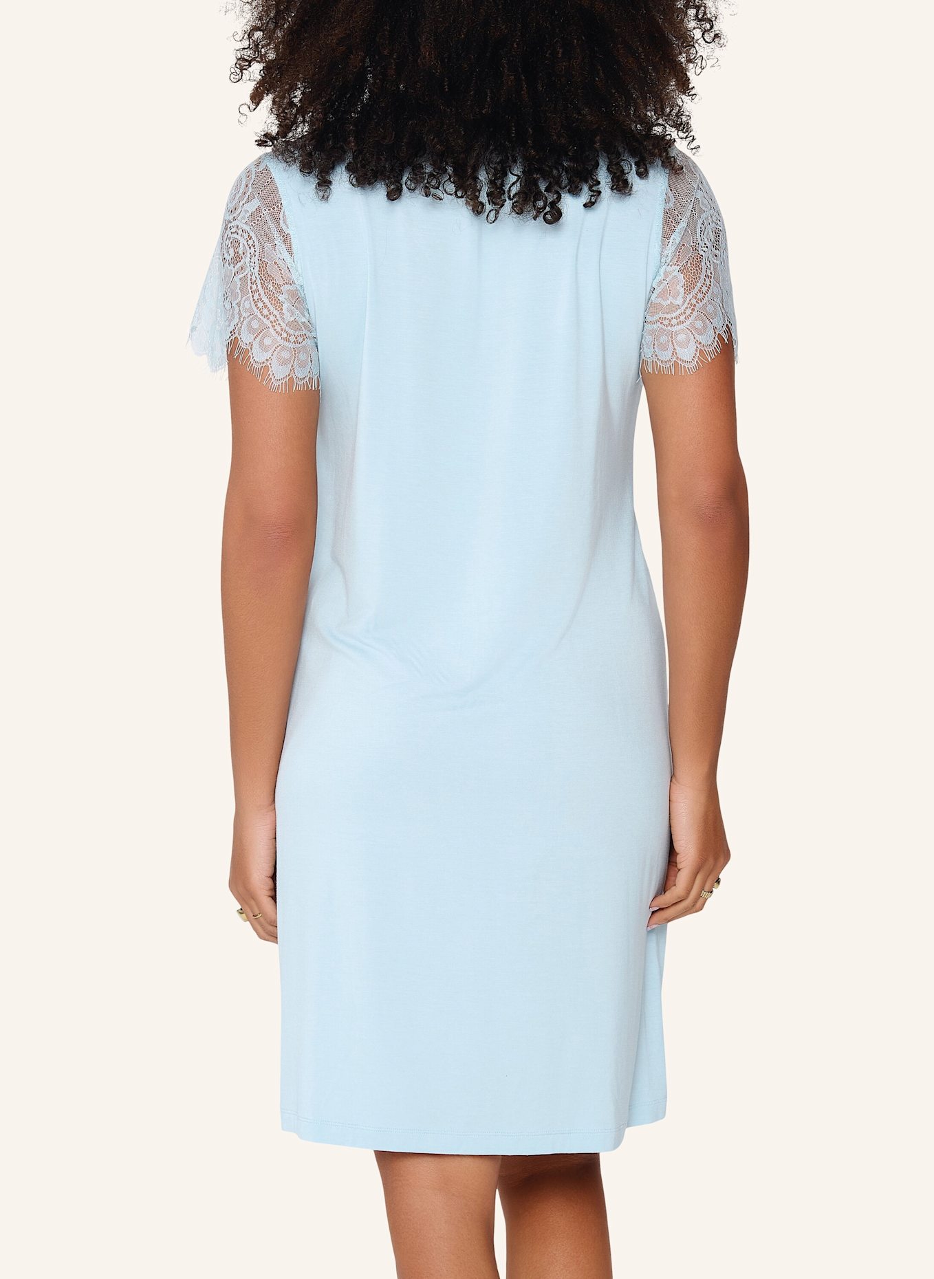 LINGADORE Pyjama Kleid: HELLBLAU