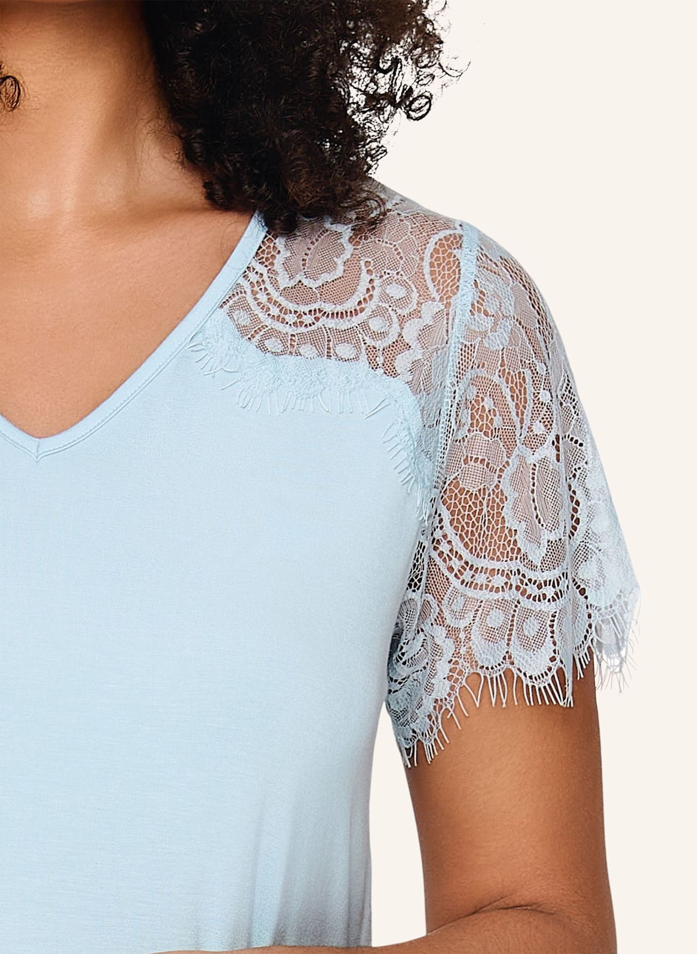 LINGADORE Pyjama Kleid: HELLBLAU