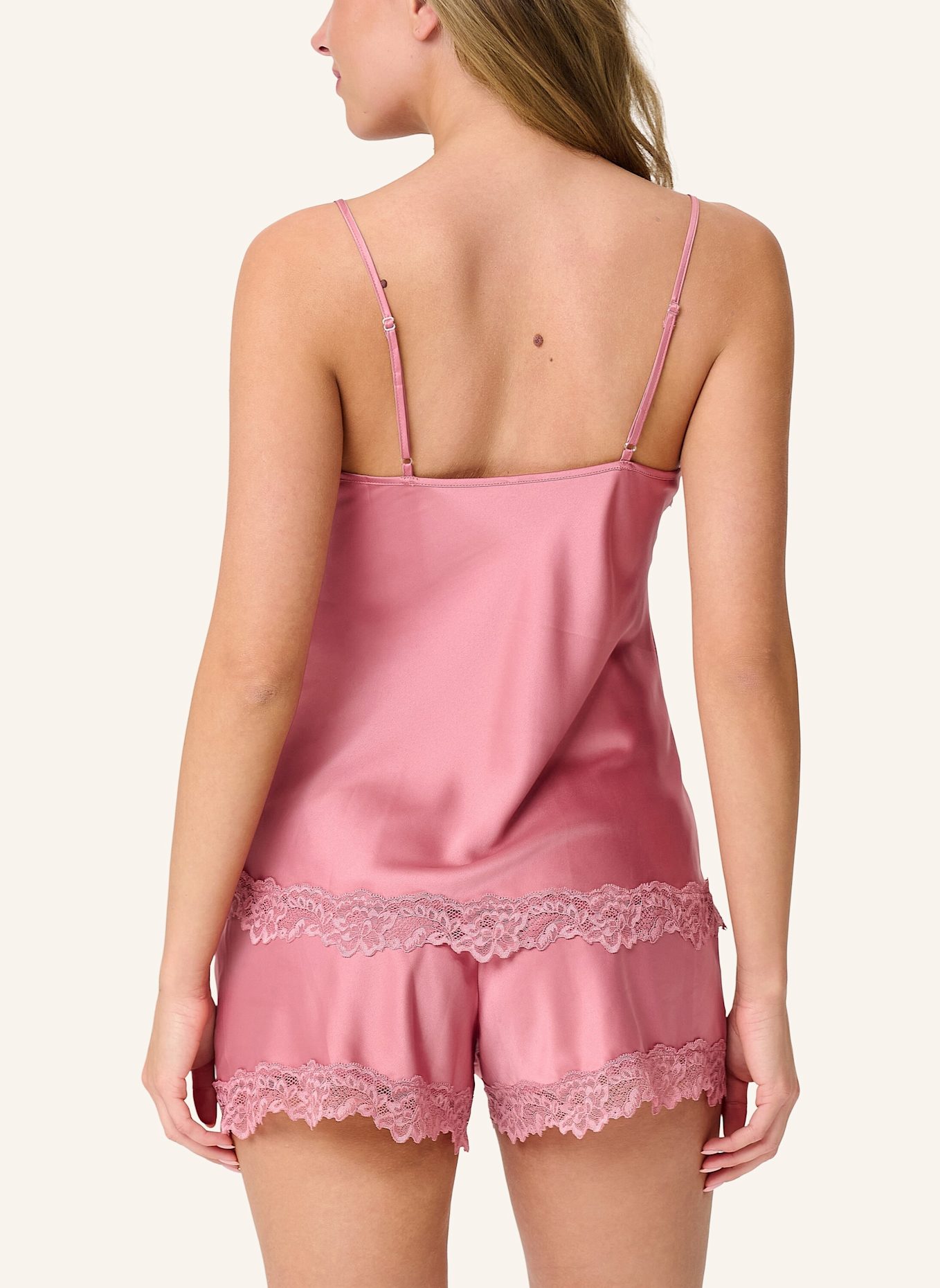 LINGADORE DAILY satin top & short: BEIGE