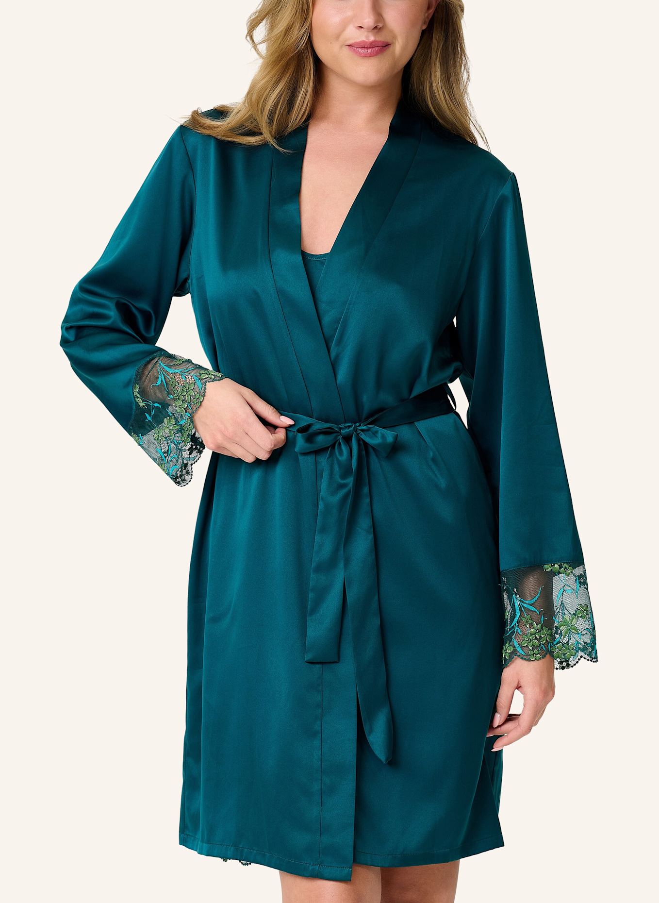 LINGADORE Kimono: DUNKELGRÜN