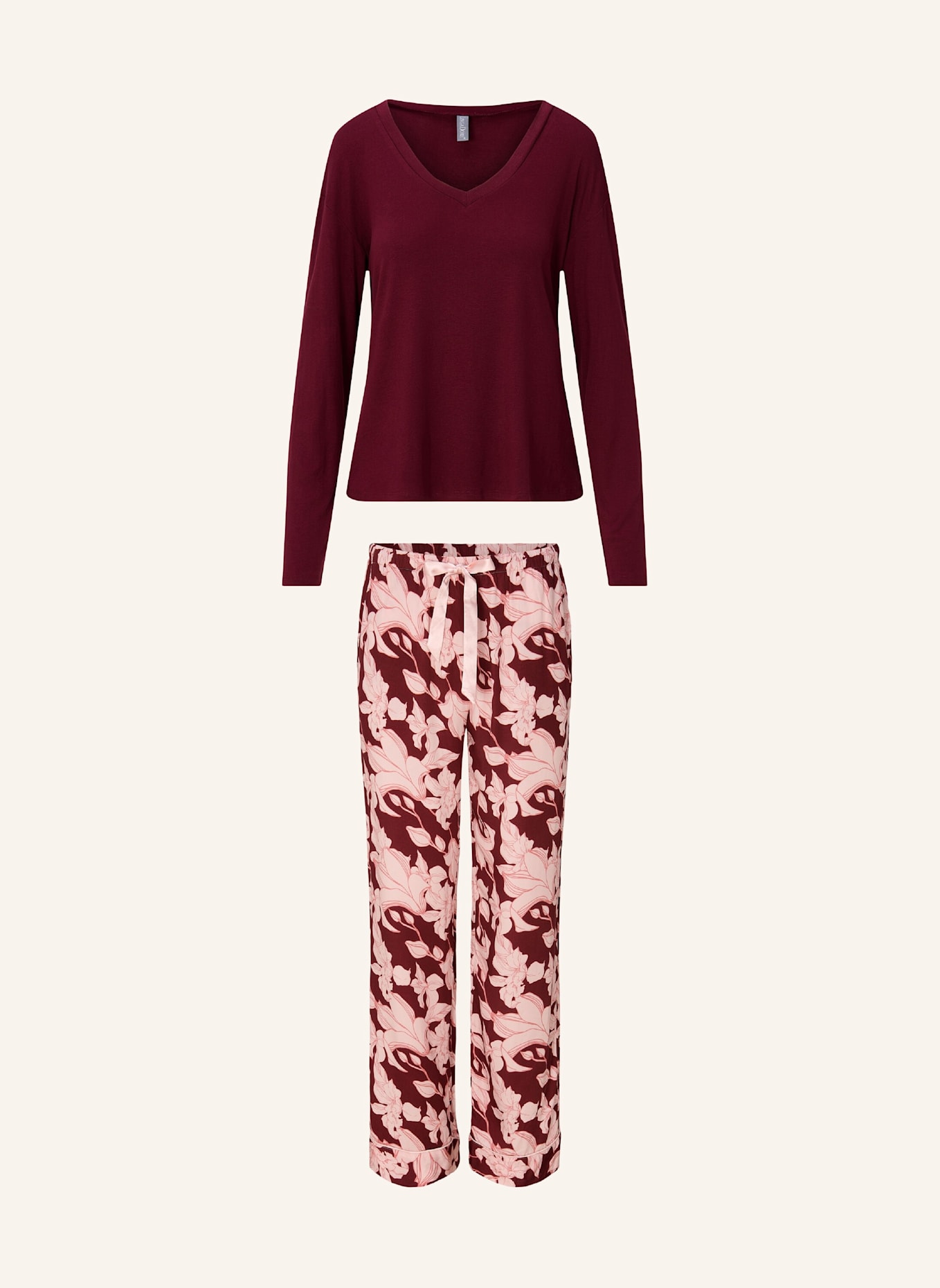 LINGADORE Top & Hose: DUNKELROT