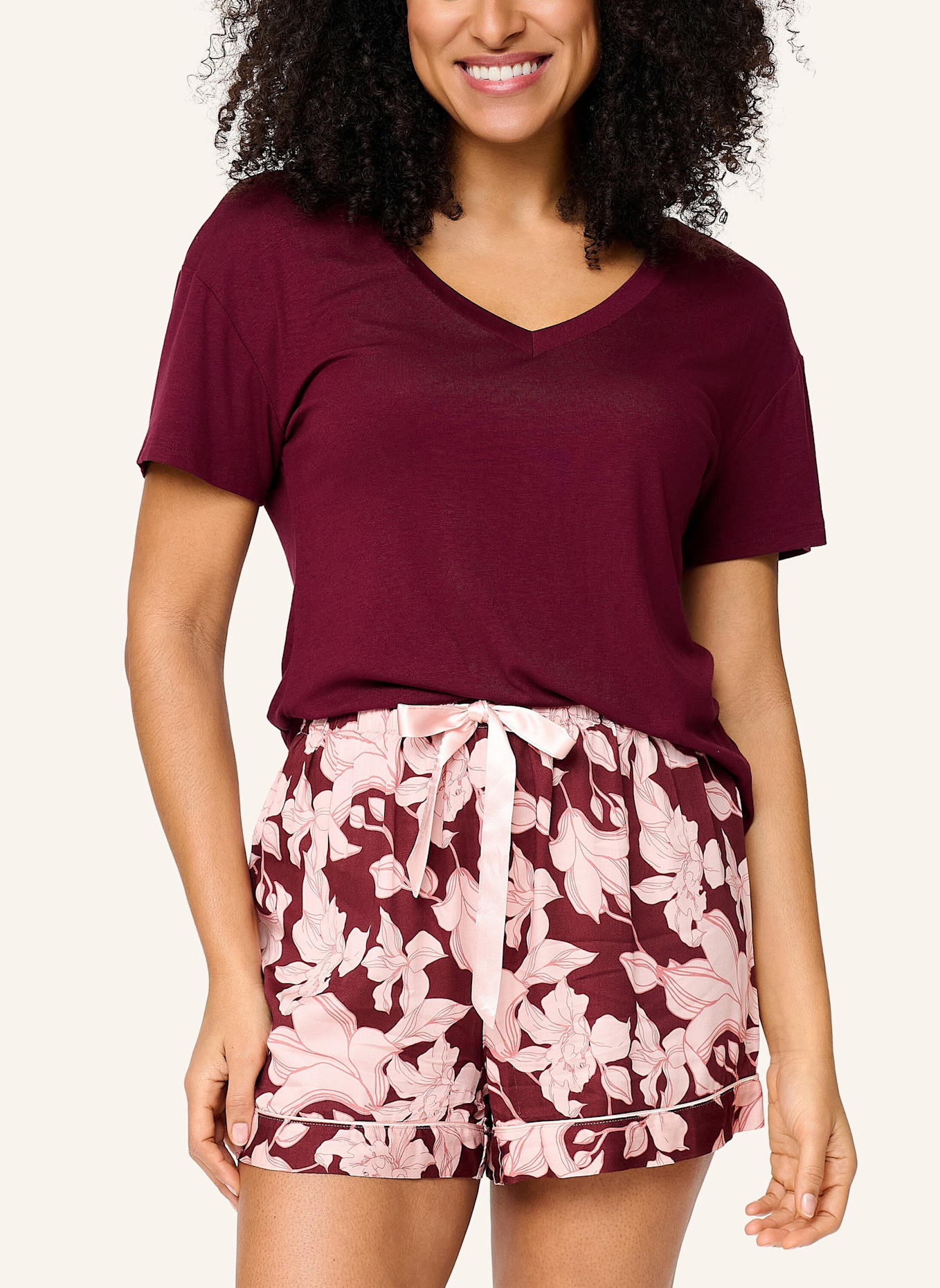 LINGADORE Shortama set: DUNKELROT
