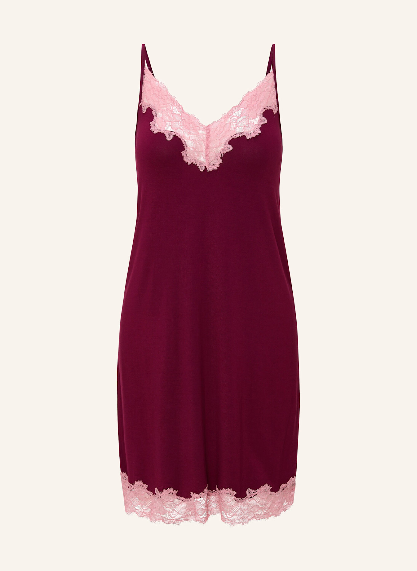 LINGADORE Spaghetti Kleid: DUNKELROT