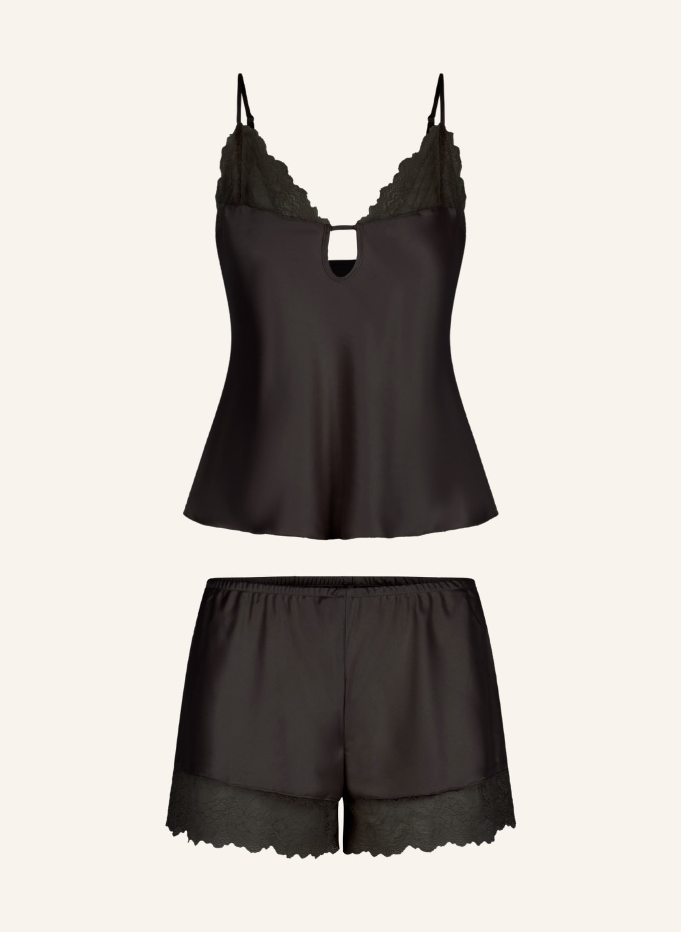 LINGADORE Top + Short: SCHWARZ