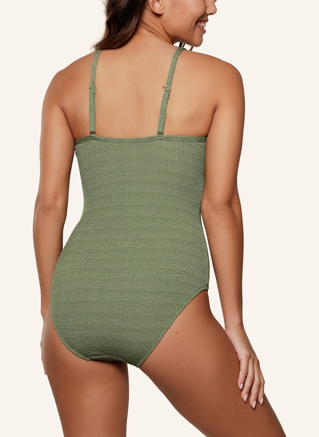 LINGADORE Badeanzug: DUNKELGRÜN