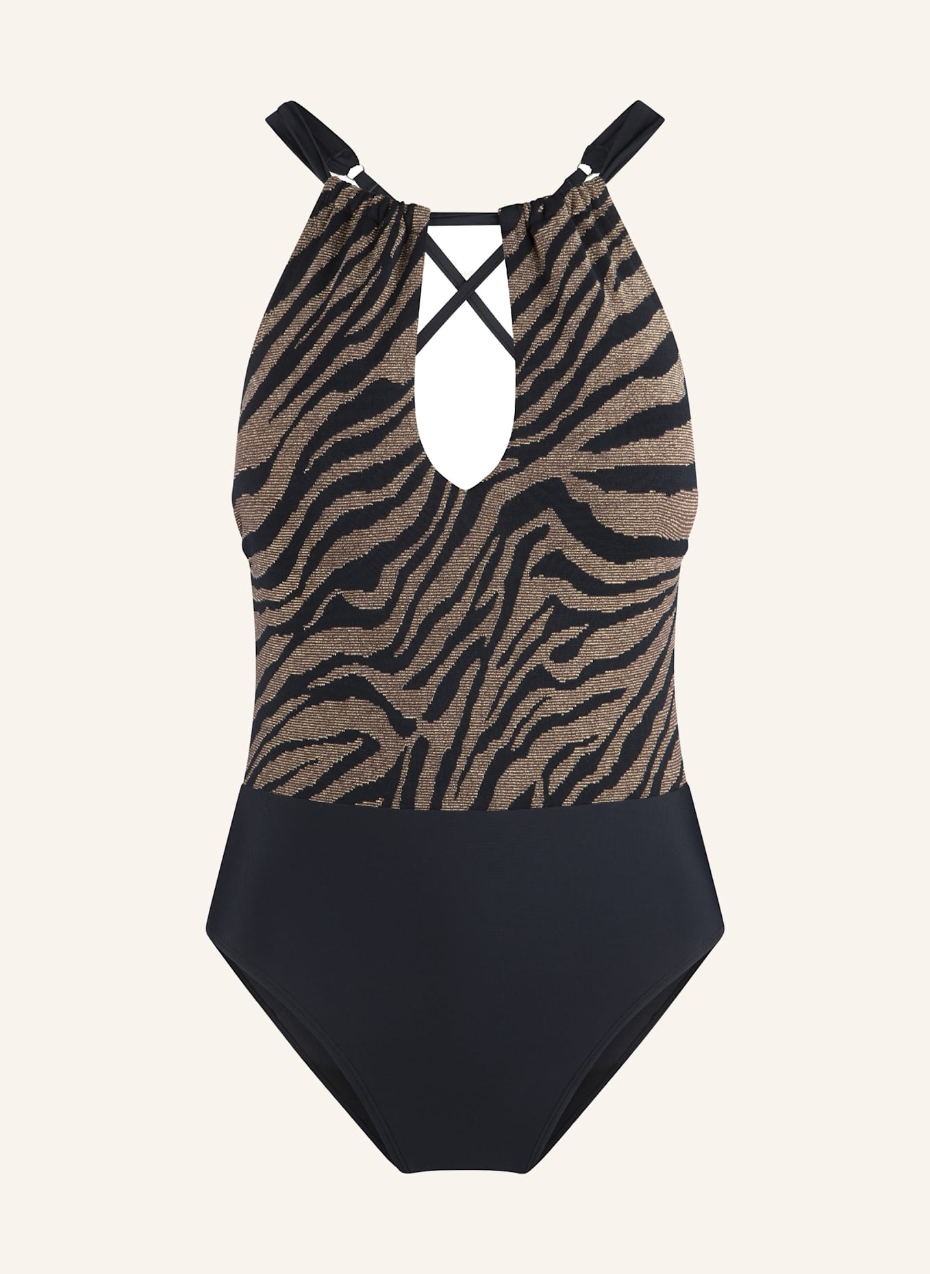 LINGADORE Badeanzug: SCHWARZ