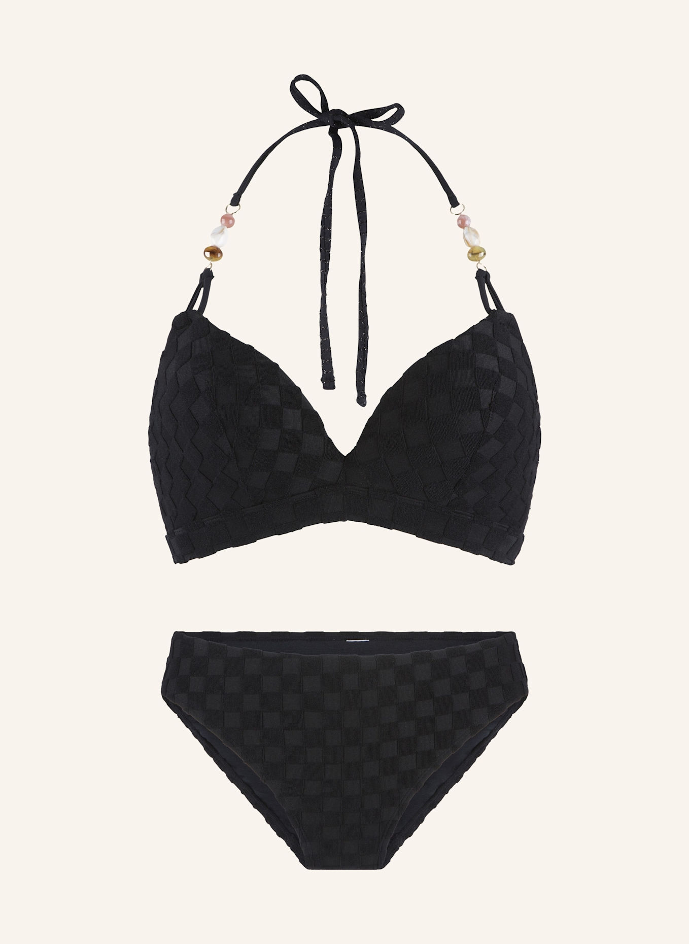 LINGADORE Triangle padded bikiniset: SCHWARZ