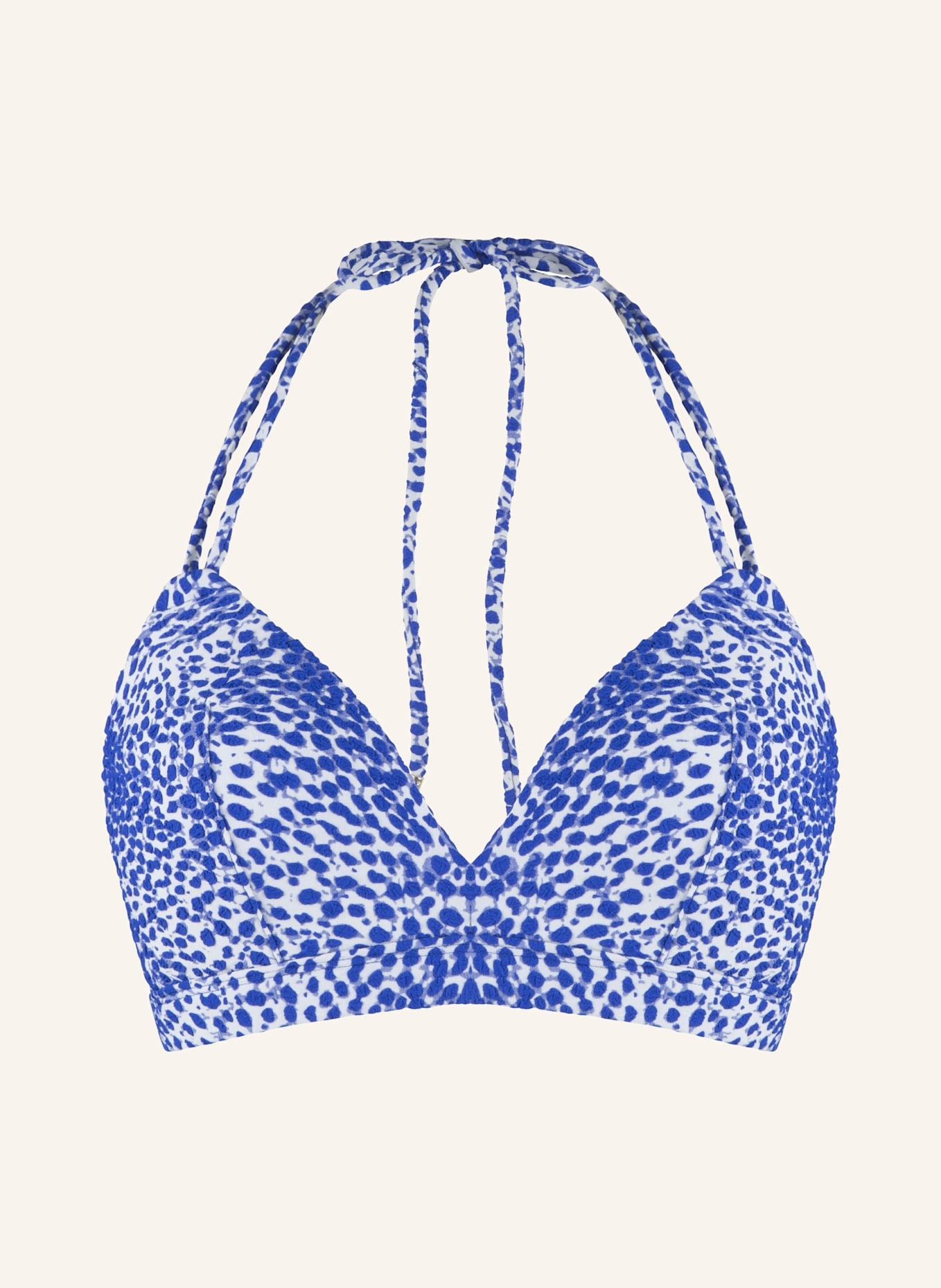 LINGADORE Triangel Bikini top: BLAU/ WEISS