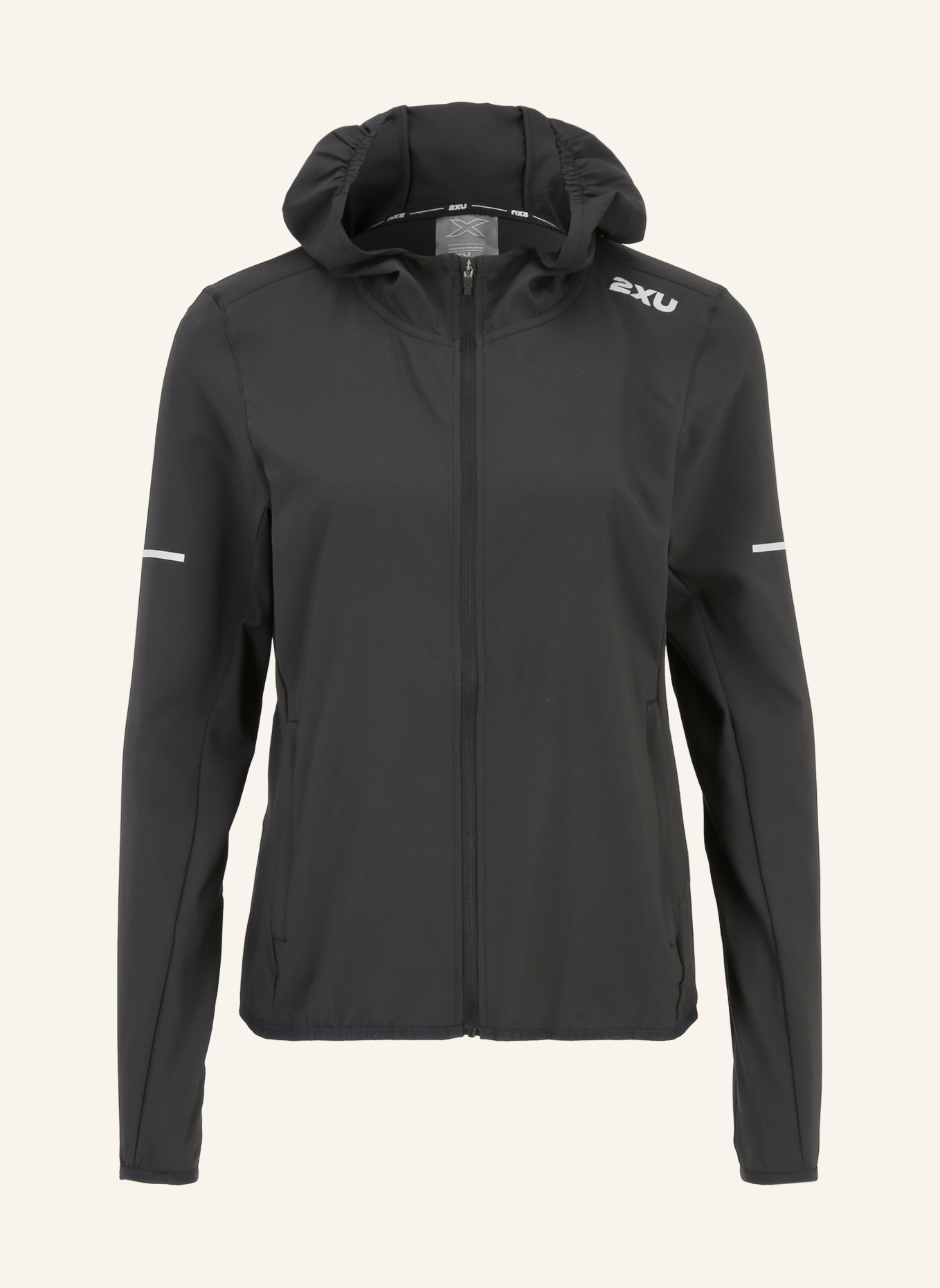 2XU Windjacke AERO JACKET, Farbe: SCHWARZ/ SILBER (Bild 1)