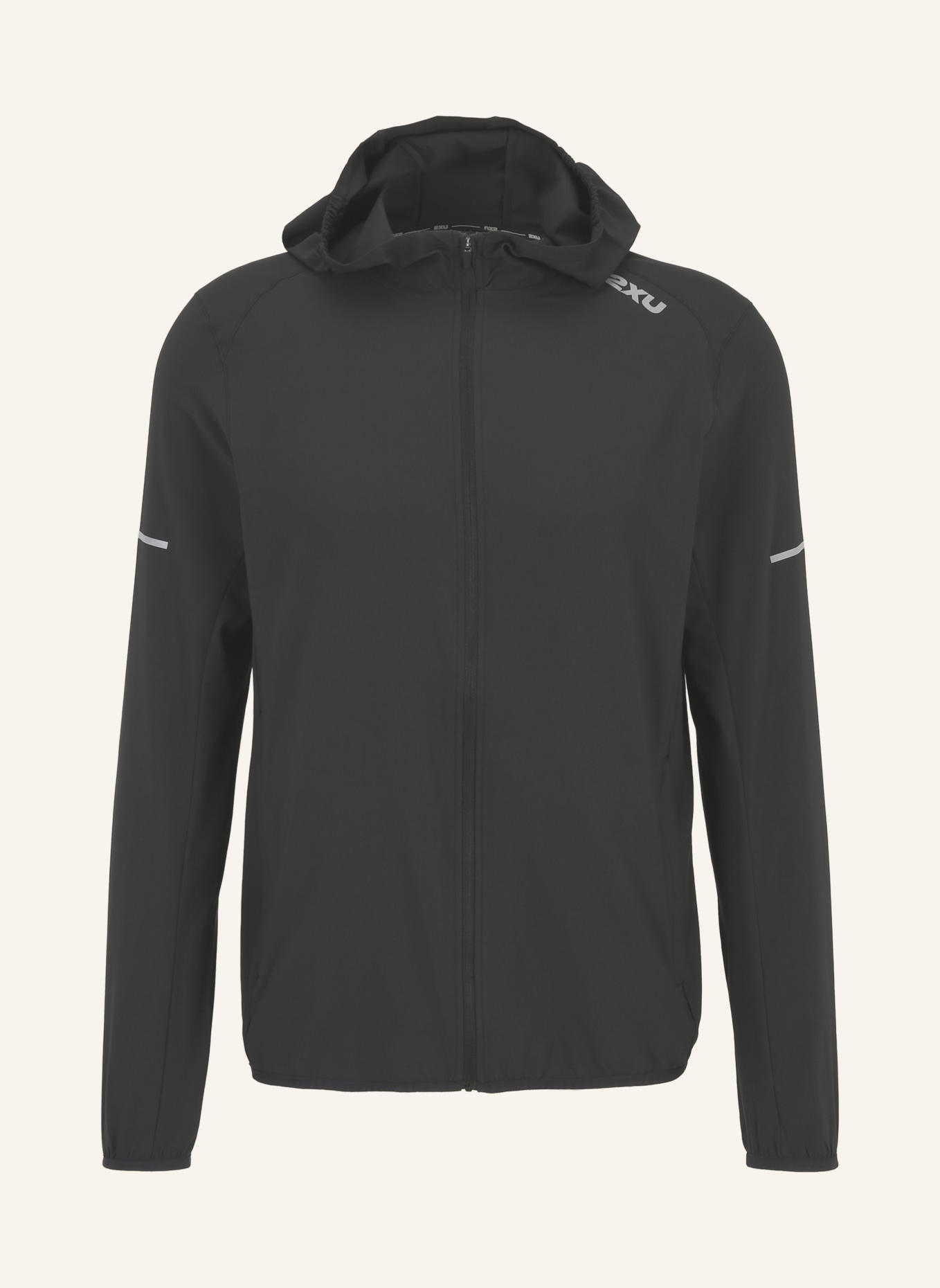 2XU Laufjacke AERO JACKET, Farbe: SCHWARZ/ SILBER (Bild 1)