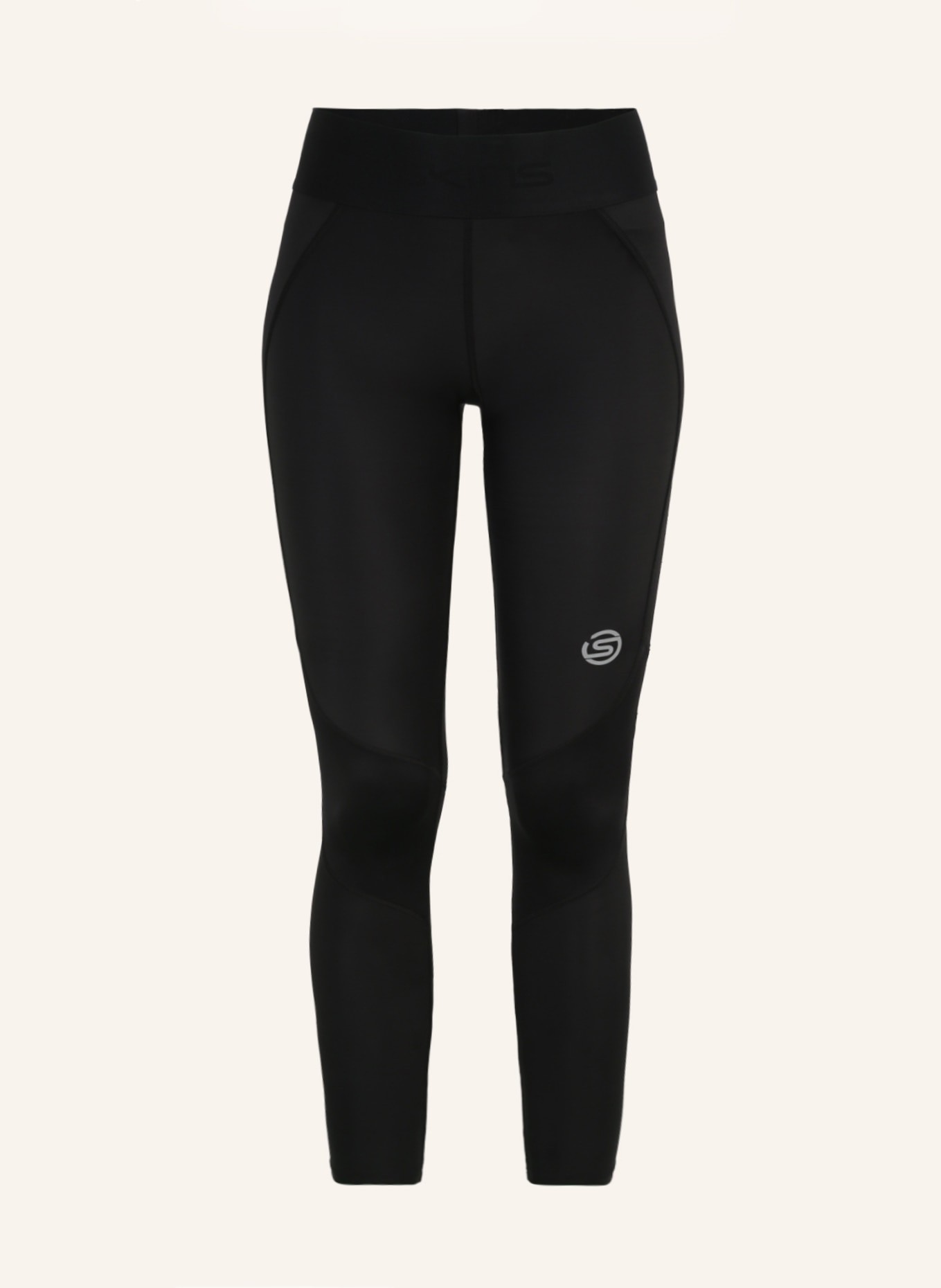 SKINS 7/8-Lauftights S3 LONG TIGHTS: SCHWARZ