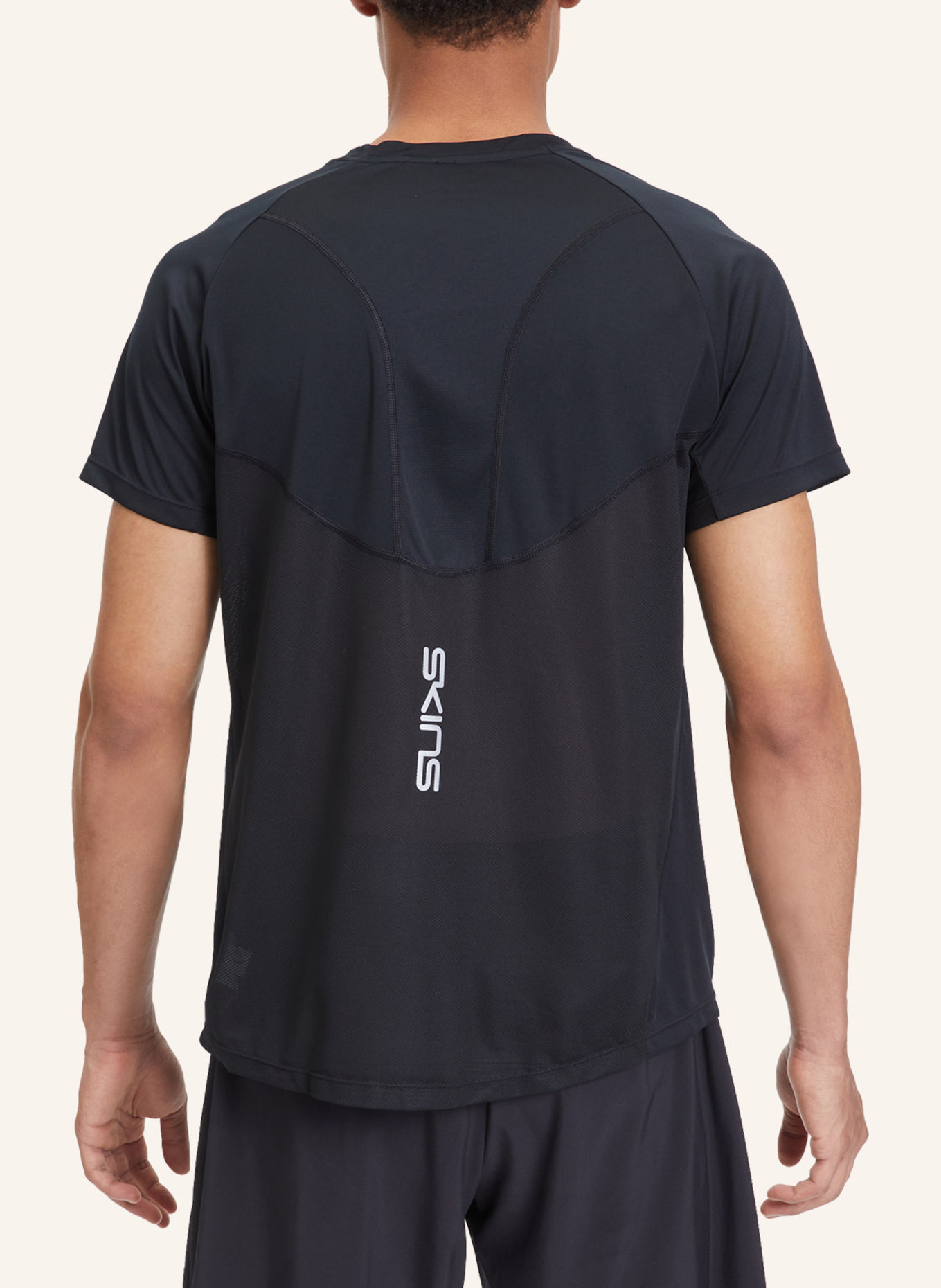 SKINS T-Shirt S3 SHORT SLEEVE TOP: SCHWARZ