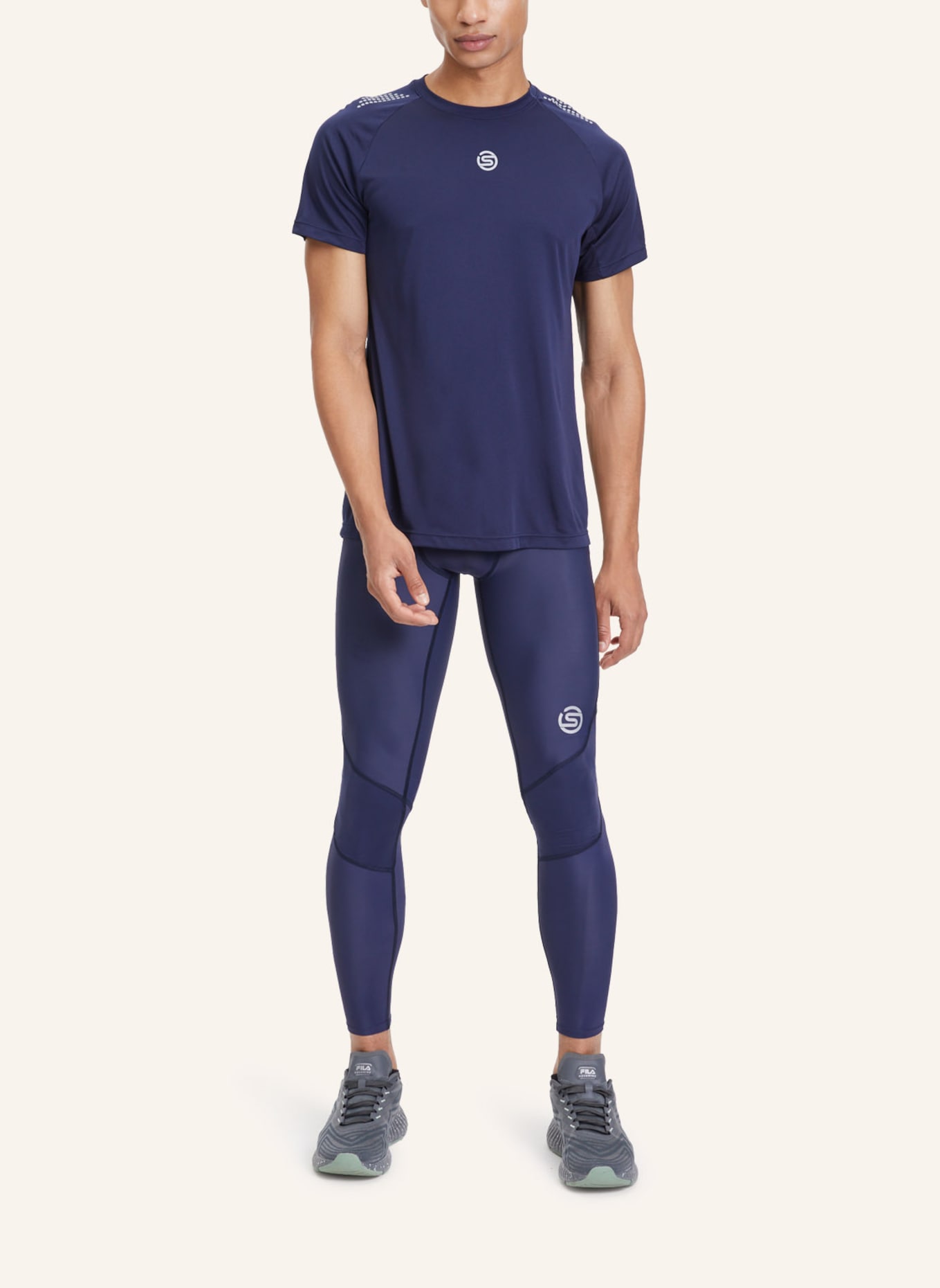 SKINS T-Shirt S3 SHORT SLEEVE TOP: DUNKELBLAU