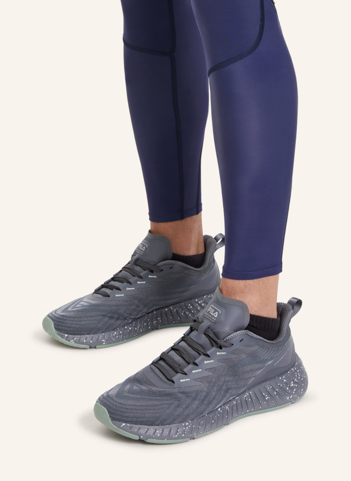 SKINS Kompressionshose S3 LONG TIGHTS: DUNKELBLAU