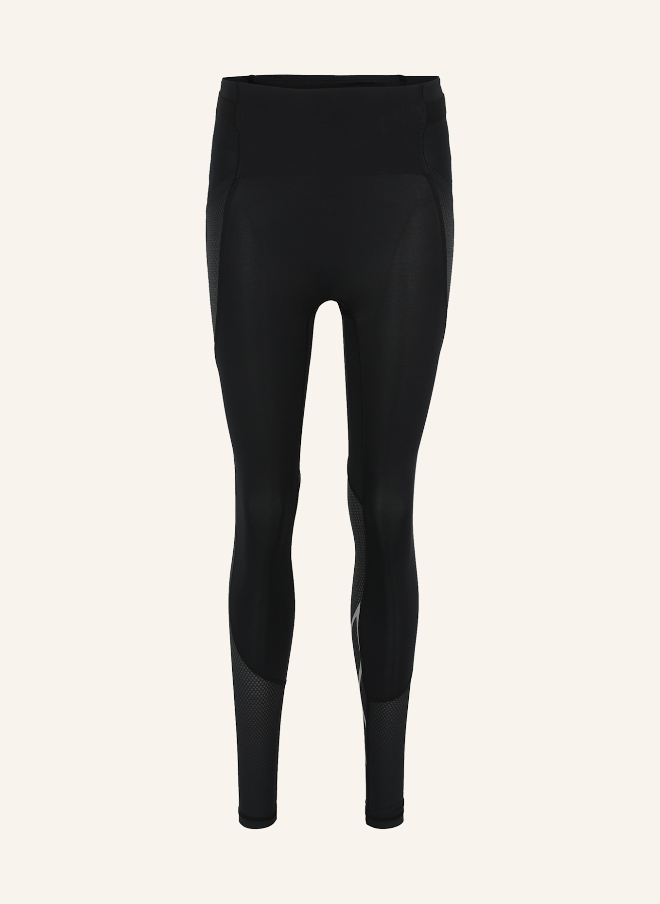 2XU Lauftight AERO MESH HI-RISE COMP TIGHT: SCHWARZ